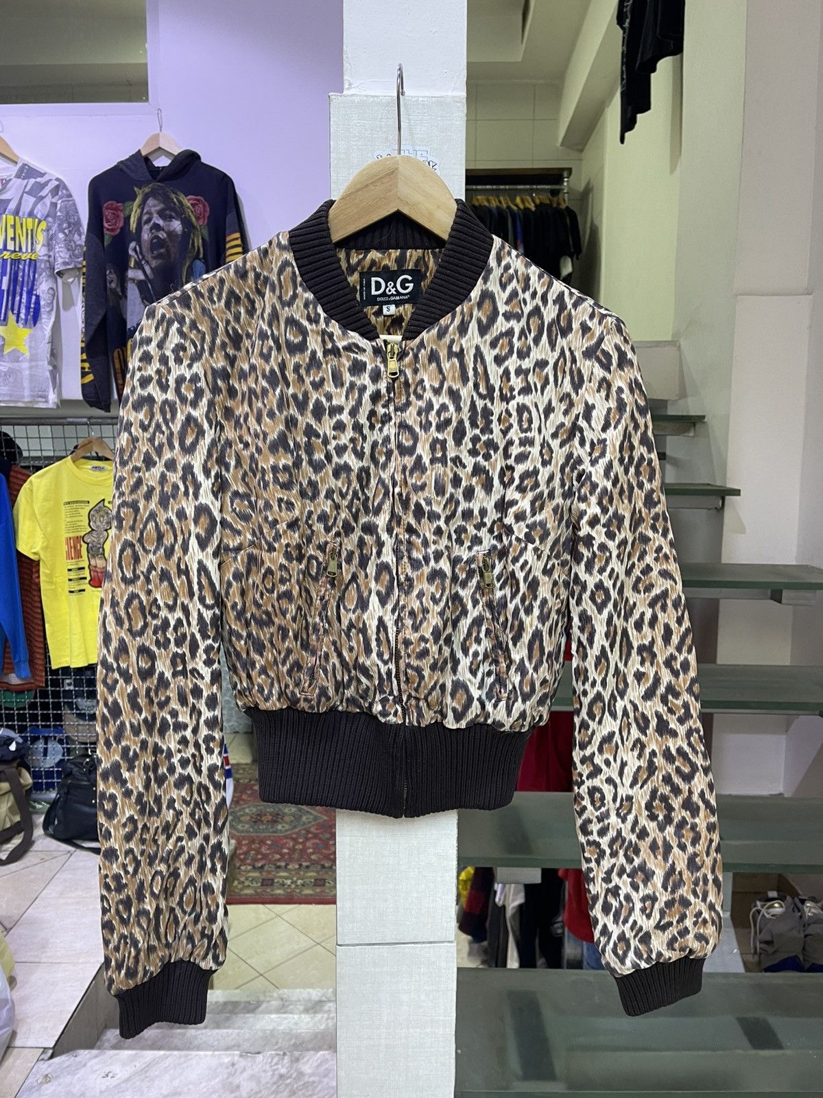 Dolce & Gabbana Dolce Gabbana Leopard bomber jacket 1997 season Size S / US 4 / IT 40 - 1 Thumbnail