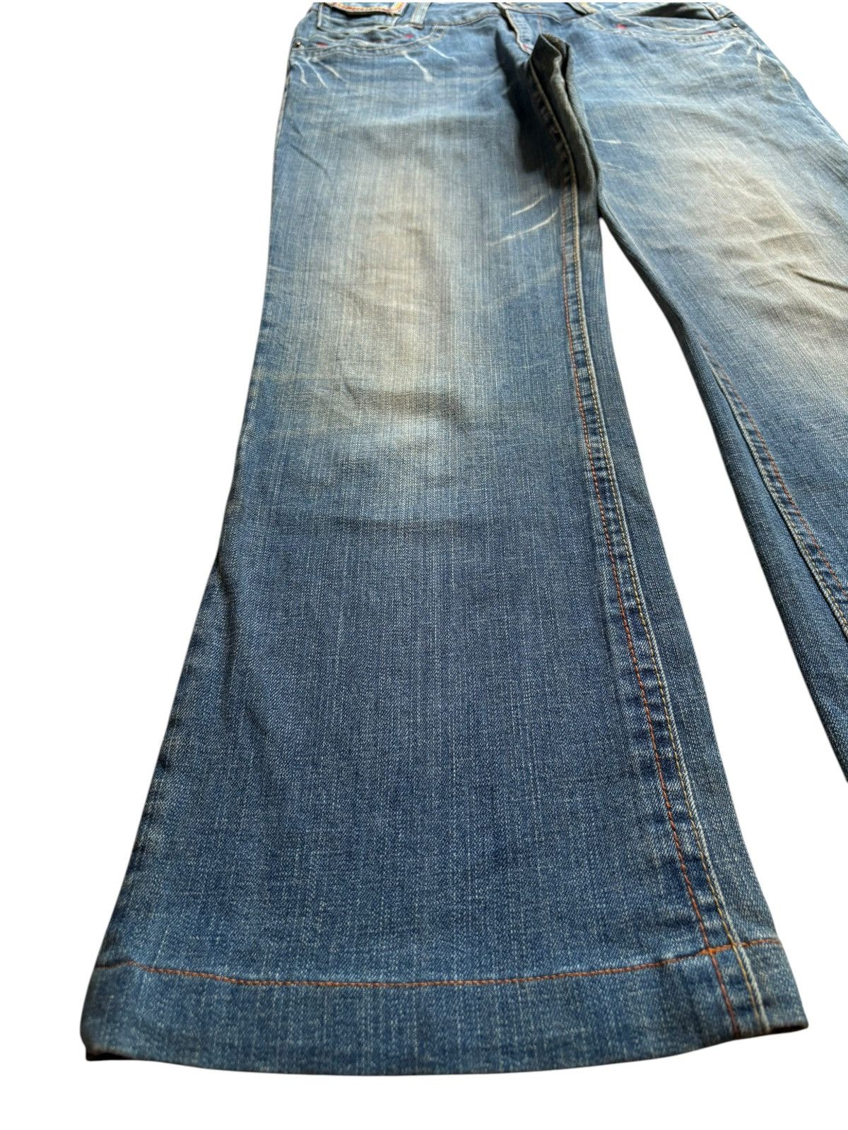 Japanese Brand Vintage Japanese Brand Mud Wash Bootcut Flare Jeans Size 30" / US 8 / IT 44 - 6 Thumbnail