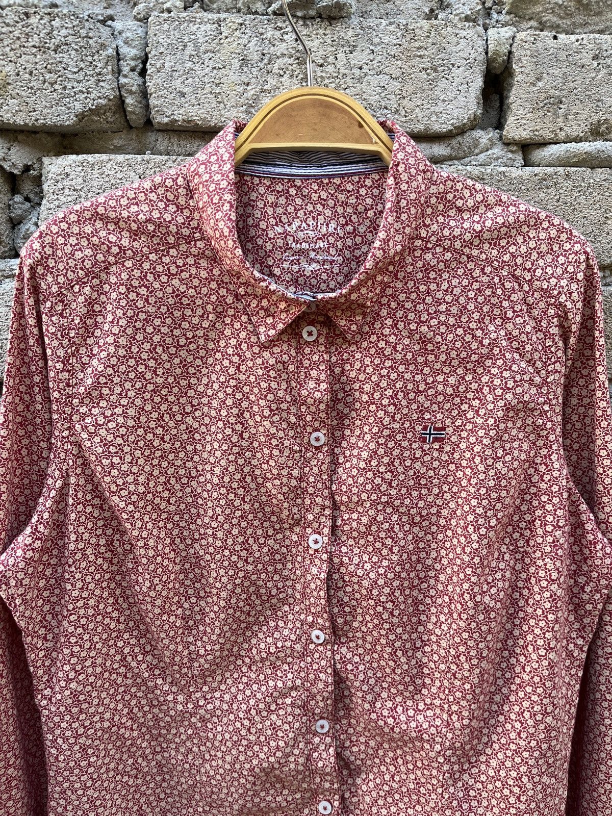 Napapijri Napajiri Floral Nature Pattern Long Sleeves Button Up Size M / US 6-8 / IT 42-44 - 3 Thumbnail