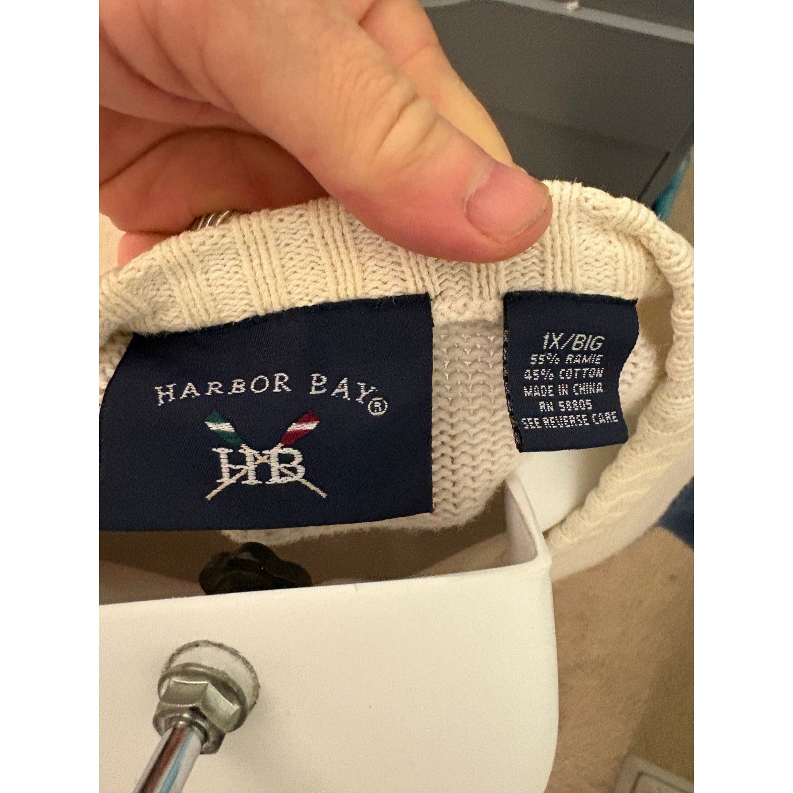 Other Vintage 90s Harbor Bay Cotton Sweater. Size XL Size US XL / EU 56 / 4 - 2 Thumbnail
