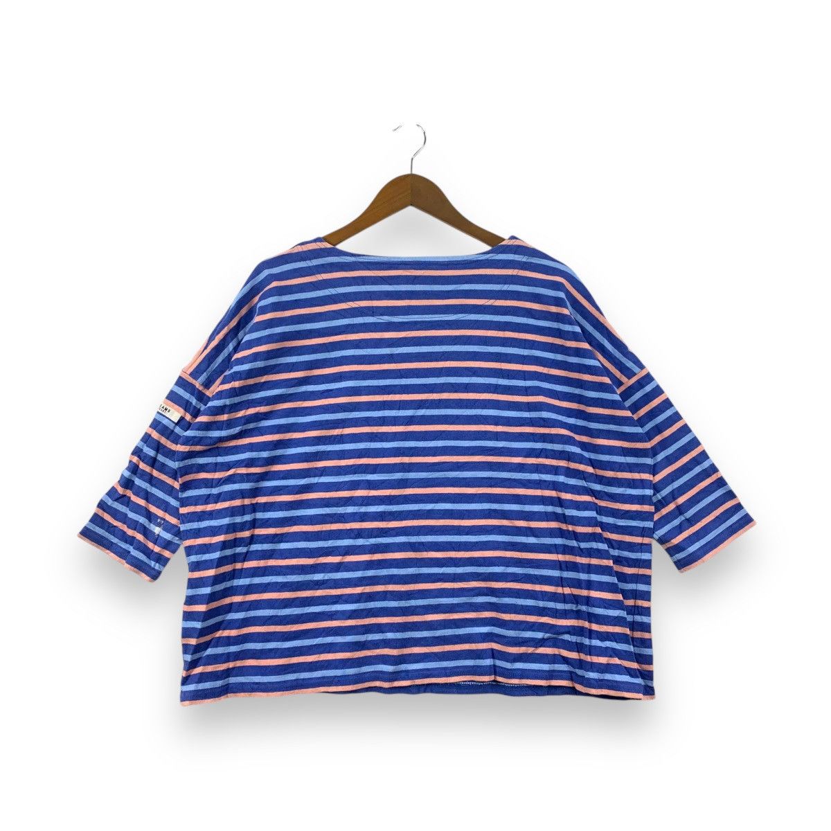 Beams Plus BEAMS PLUS HEART Japan Oversized Striped Baggy Tee Shirt Size XXL / US 16-18 / IT 52-54 - 3 Thumbnail
