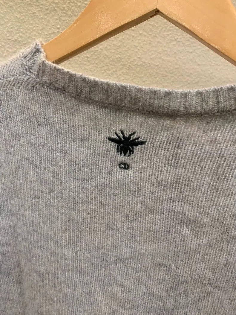 Dior Dior Bee Embroidery Gray Cashmere Sweater. Size US S / EU 44-46 / 1 - 6 Thumbnail