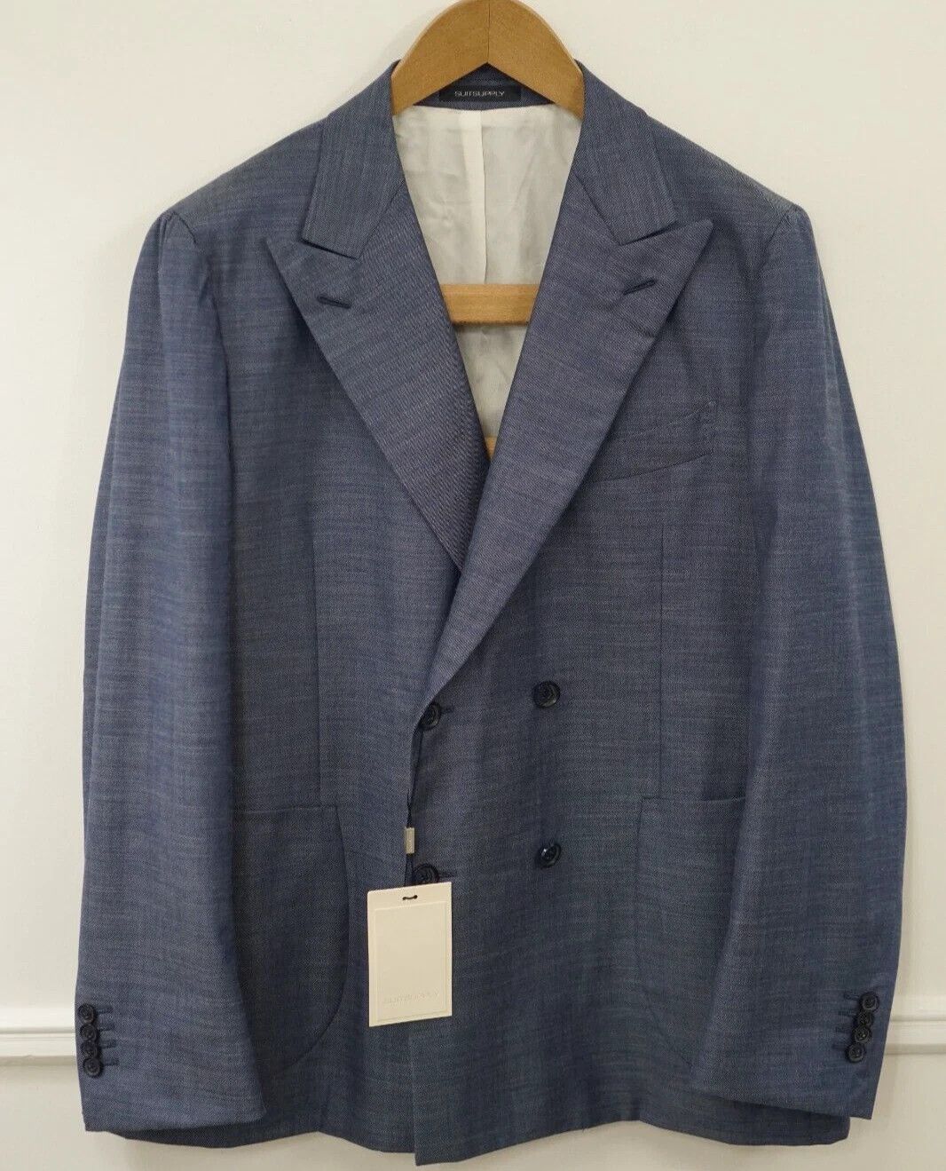 Suitsupply Men Suitsupply Blazer La Spalla Double Breasted Peak US42S Size 42S - 1 Thumbnail