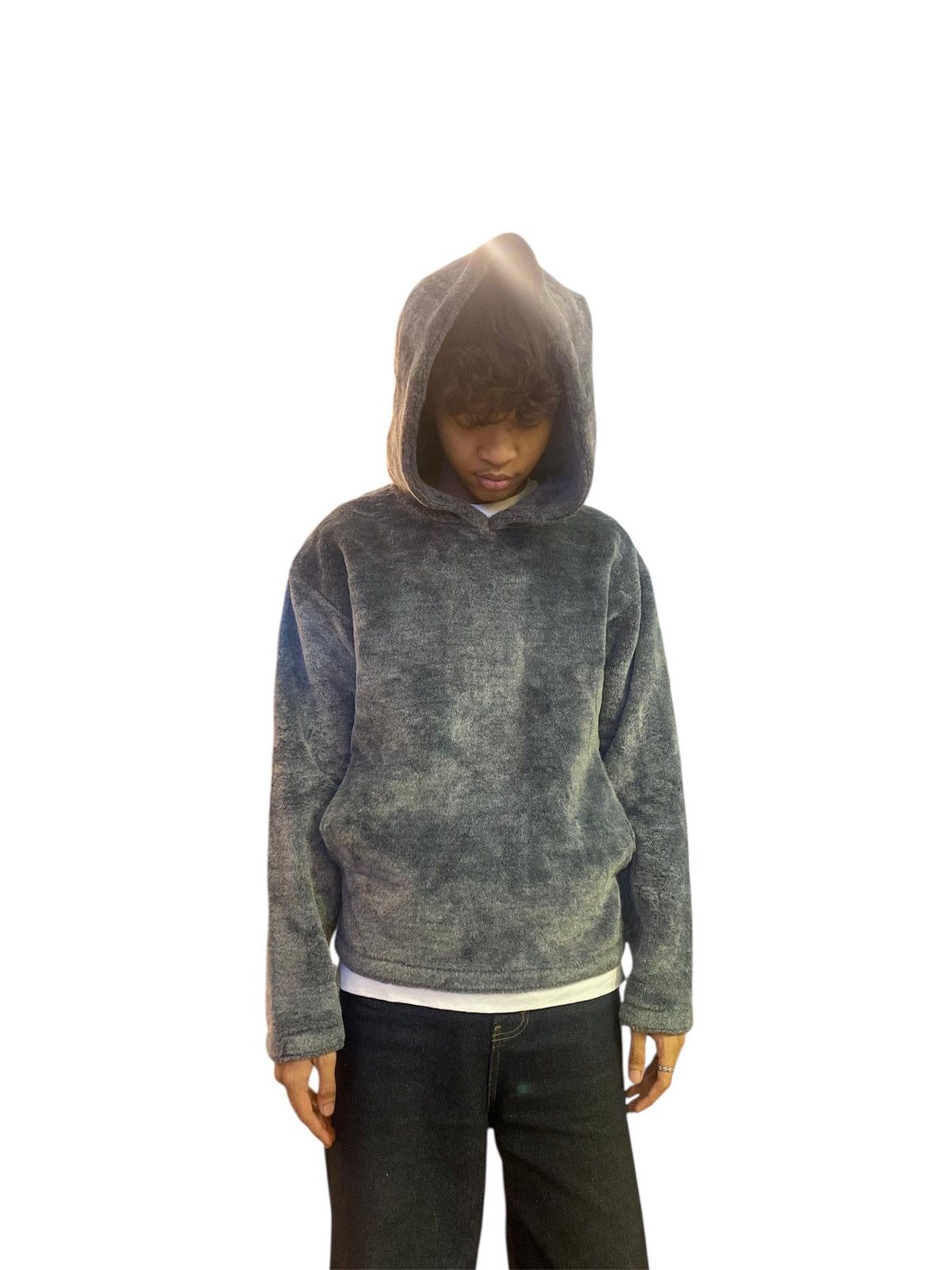 Saint Laurent Paris Archive Saint Laurent Grey Shaggy Fleece Hoodie Hedi Slimane Size US M / EU 48-50 / 2 - 6 Thumbnail