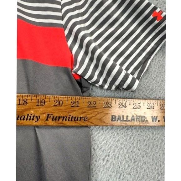 Under Armour Under Armour HeatGear Polo Shirt Men XL Grey Striped Loose Golf Rugby Activewear Size US XL / EU 56 / 4 - 7 Thumbnail