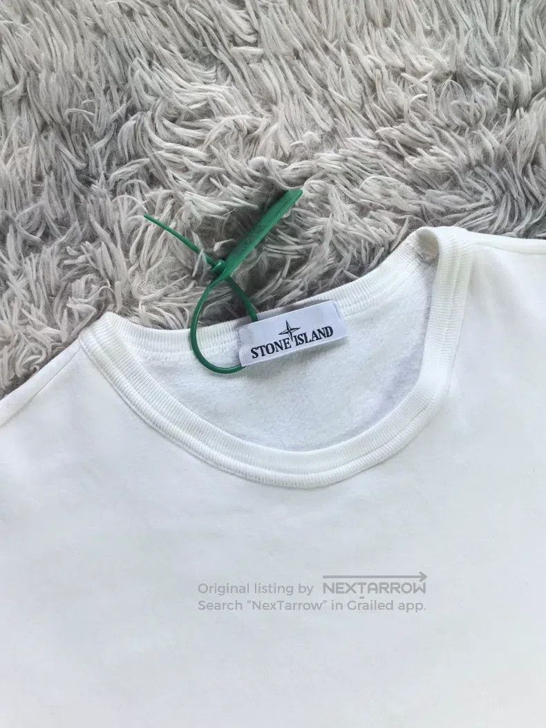 Stone Island Stone Island White Basic Sweatshirt Size US XXL / EU 58 / 5 - 2 Thumbnail
