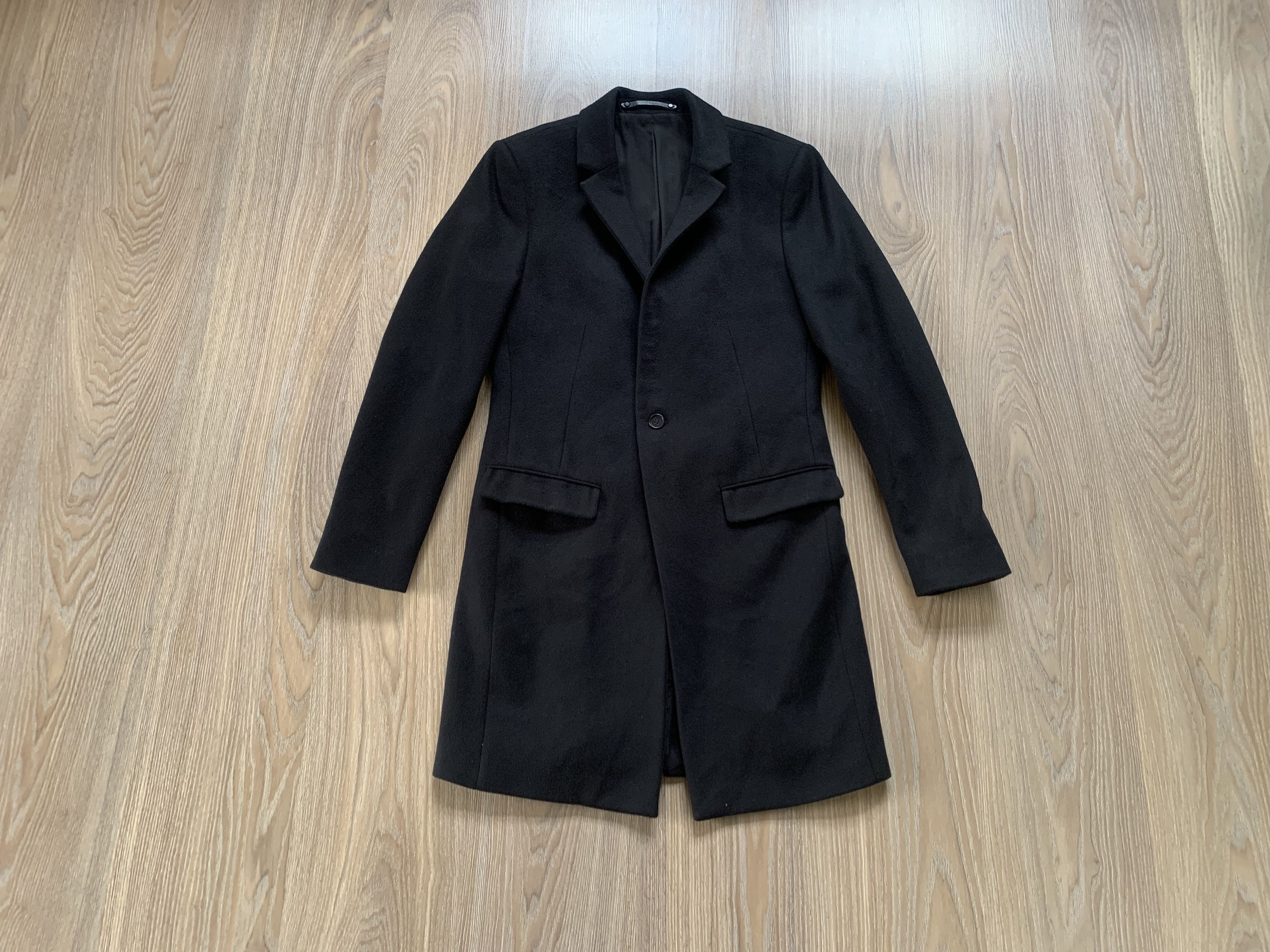 Allsaints Allsaints Fido Coat Black Wool Blend Overcoat Size US XS / EU 42 / 0 - 1 Thumbnail