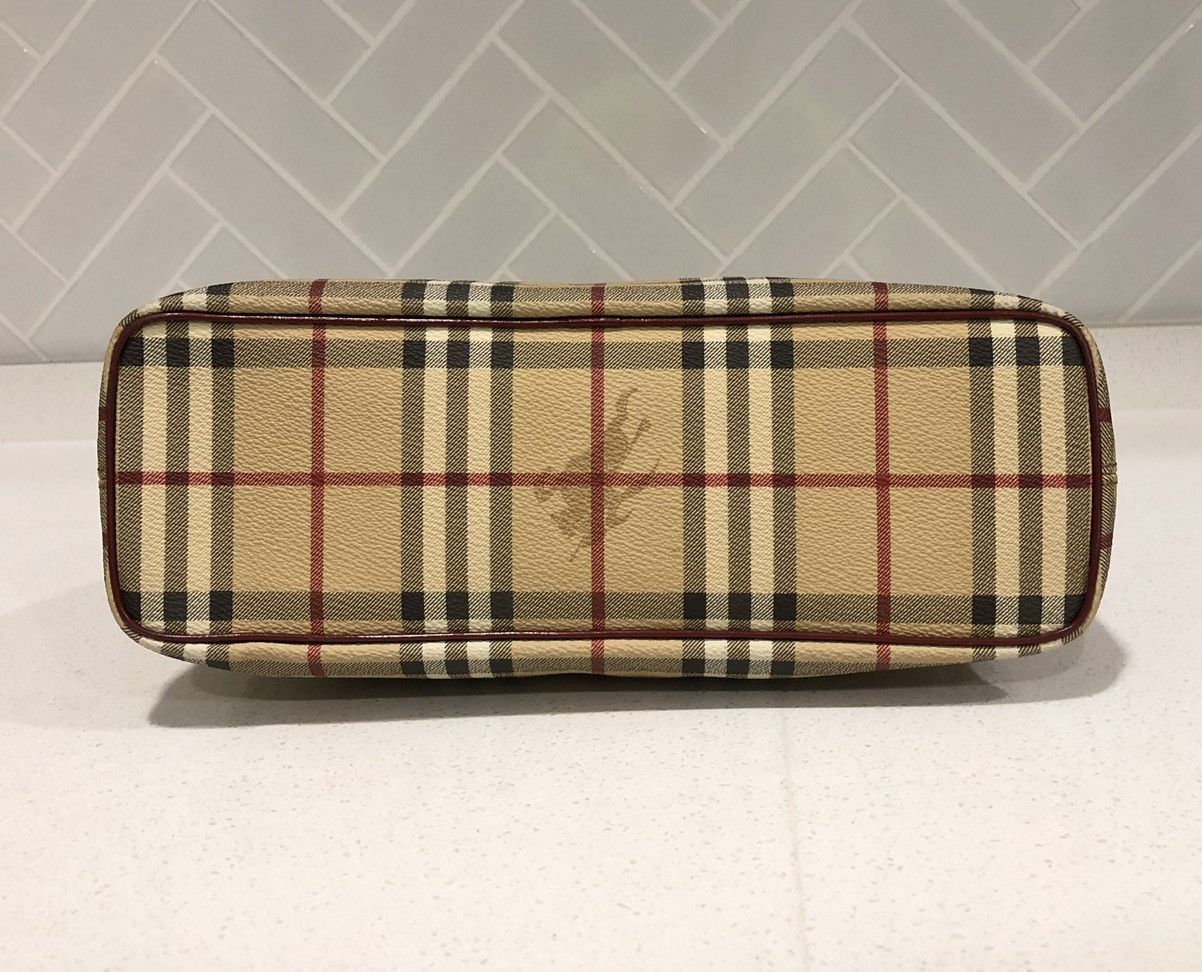 Burberry BURBERRY Nova Check Tote Bag PVC Leather Beige Auth T-03-01 Size ONE SIZE - 8 Thumbnail