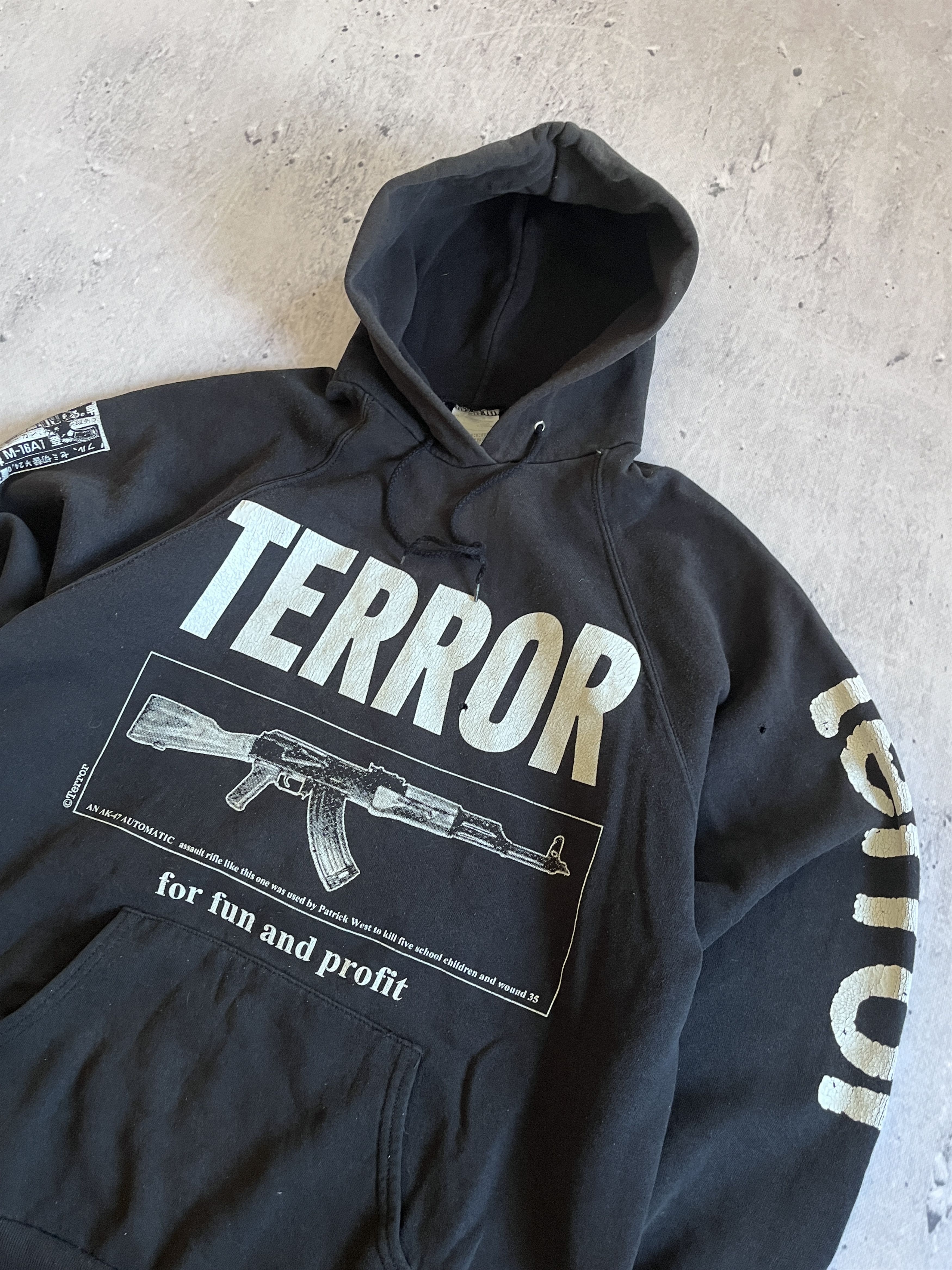 Band Tees DON ROCK TERROR WORLDWIDE SCREEN STARS VERY RARE 90s HOODIE Size US XL / EU 56 / 4 - 4 Thumbnail