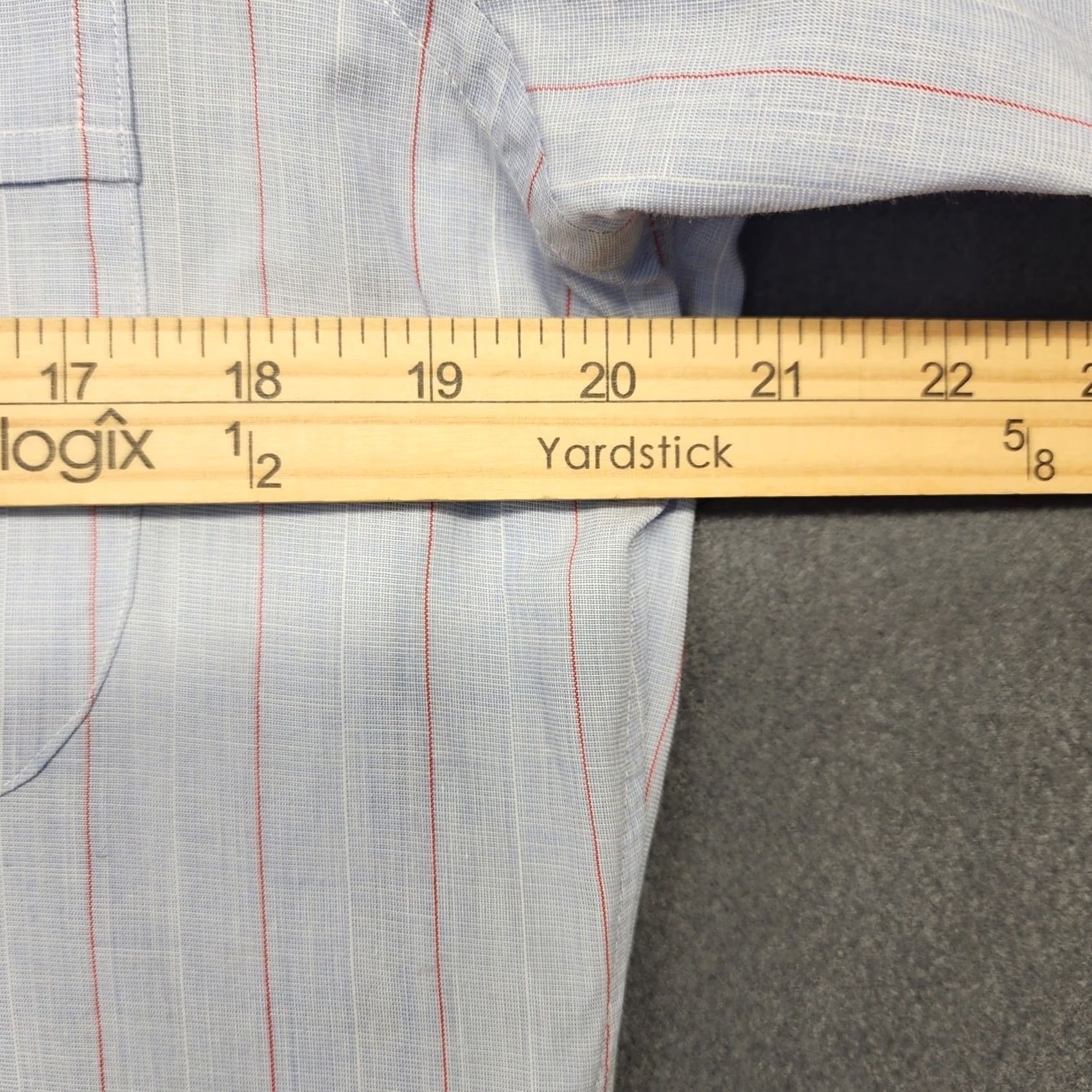Vintage VINTAGE Richard Bennett Dress Shirt Mens Medium Blue Striped Office 80s Long Sleeve Button Down Collar USA Size US M / EU 48-50 / 2 - 4 Thumbnail