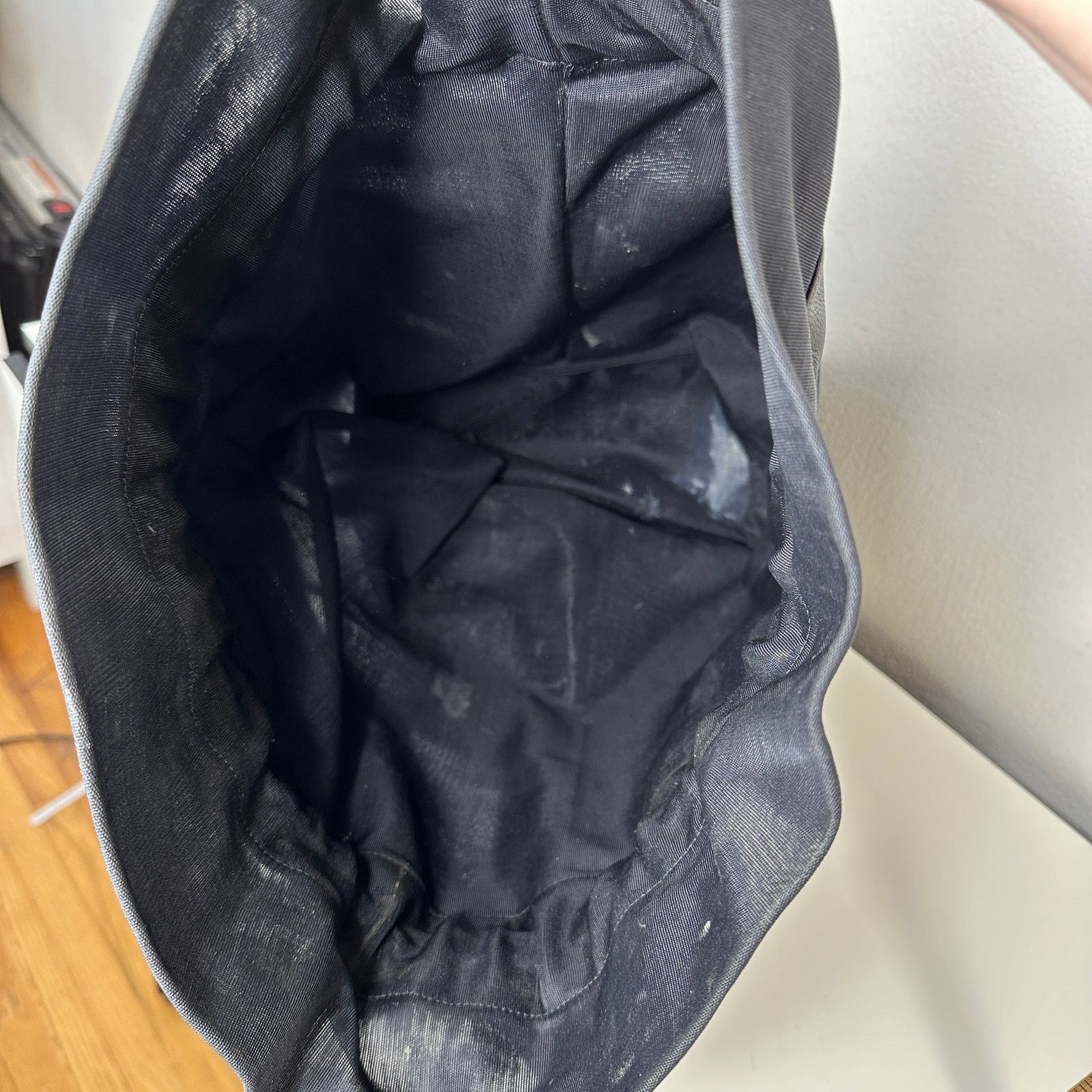 Other Large Black Canvas & Patent Leather Tote Bag Backpack Size ONE SIZE - 11 Thumbnail