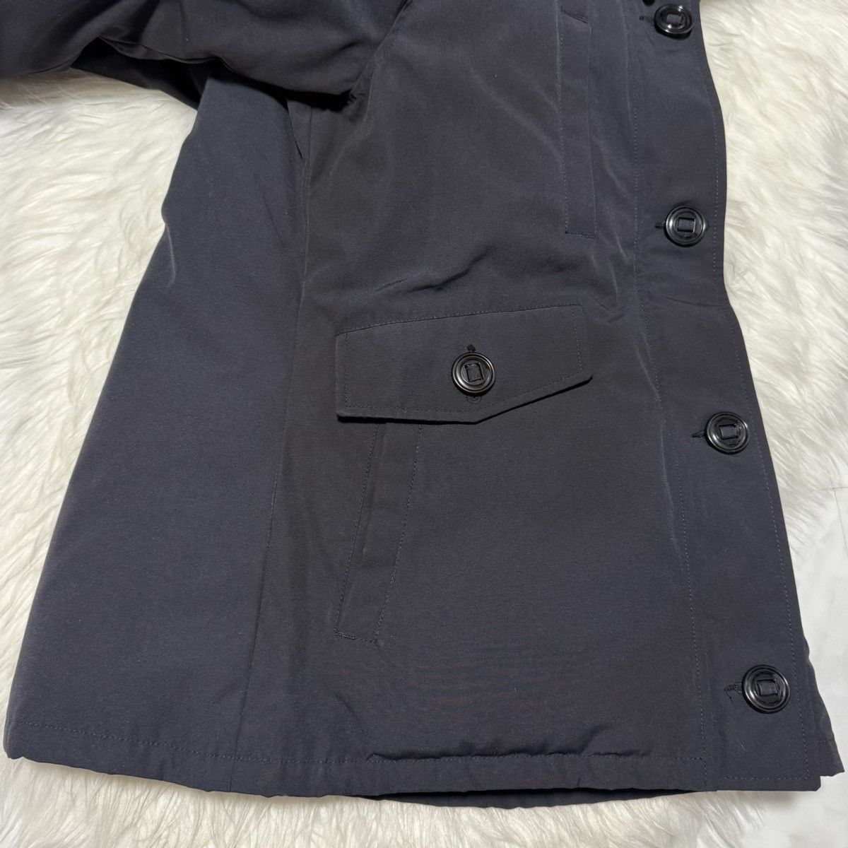 Canada Goose Genuine Canada Goose Hooded Fur Down Jacket Coat S/P Black Size S / US 4 / IT 40 - 12 Thumbnail