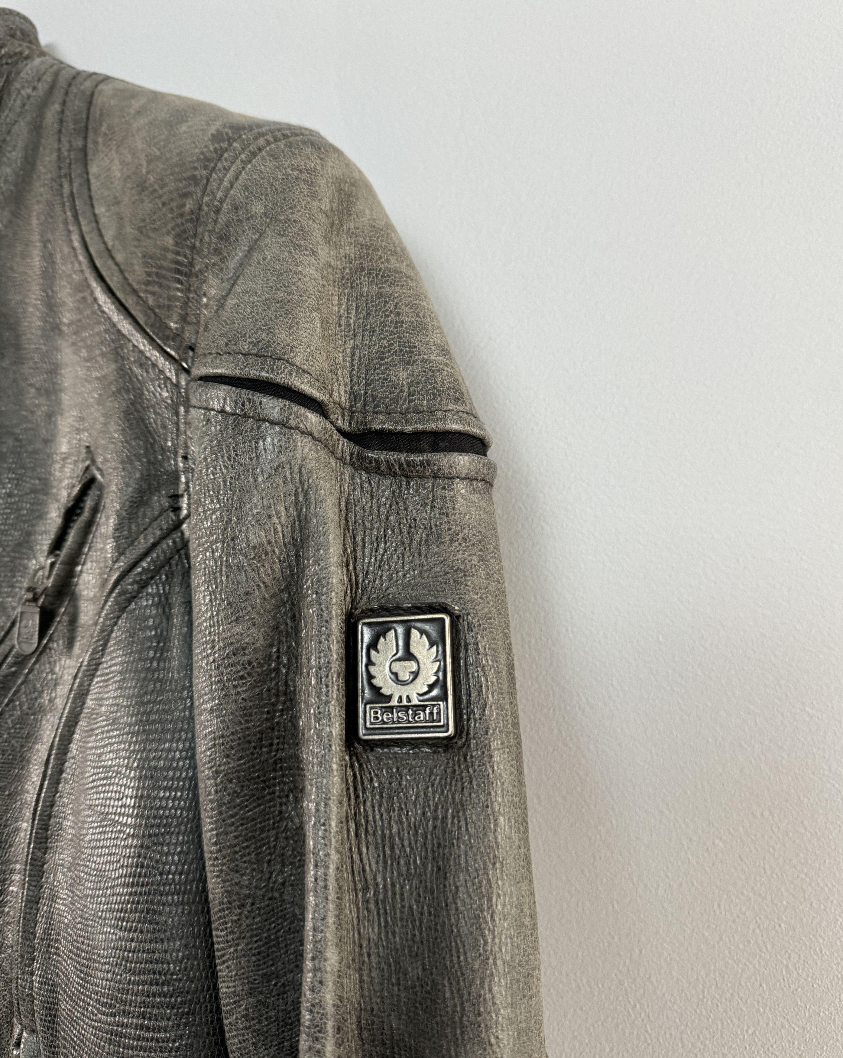 Belstaff Belstaff Leather Jacket Multipocket Gray Motorcycle Size 42 Size M / US 6-8 / IT 42-44 - 3 Thumbnail