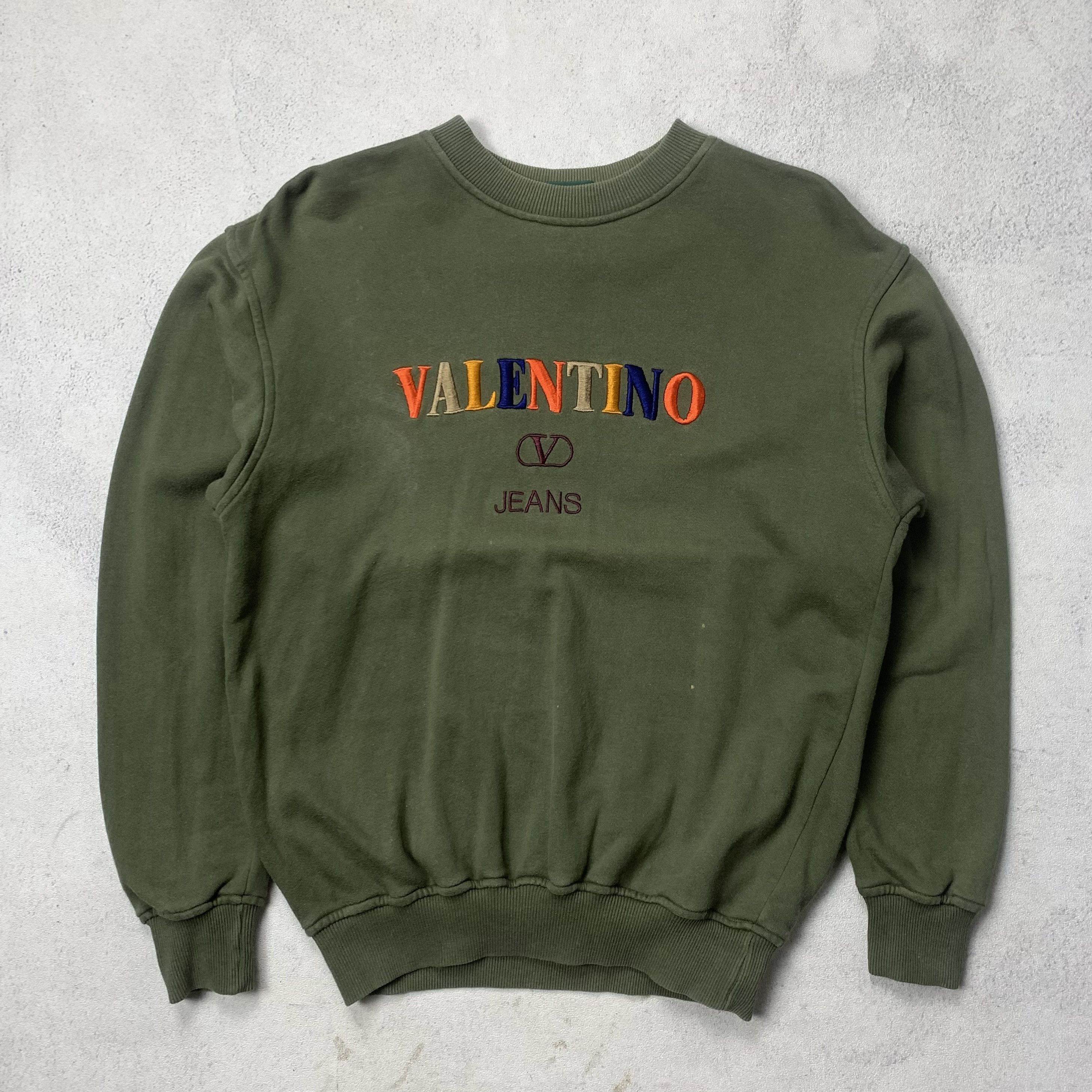 Valentino Vintage 90s Valentino Sweatshirt Crewneck Size US S / EU 44-46 / 1 - 1 Thumbnail