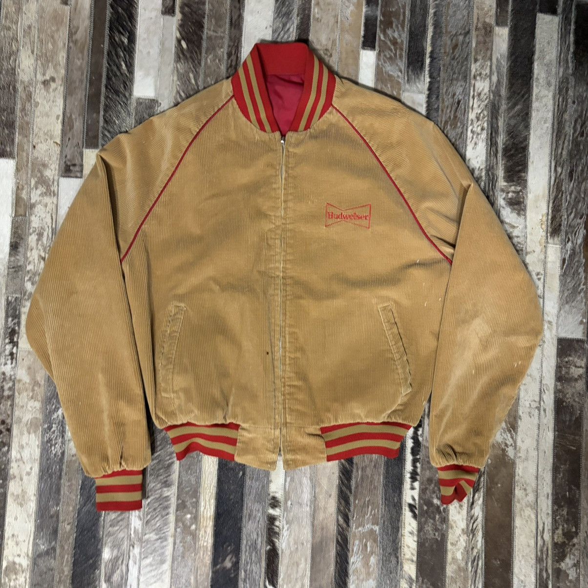 Budweiser Vintage 70’s Budweiser Red Reversible Zip Up Bomber Size US M / EU 48-50 / 2 - 5 Thumbnail
