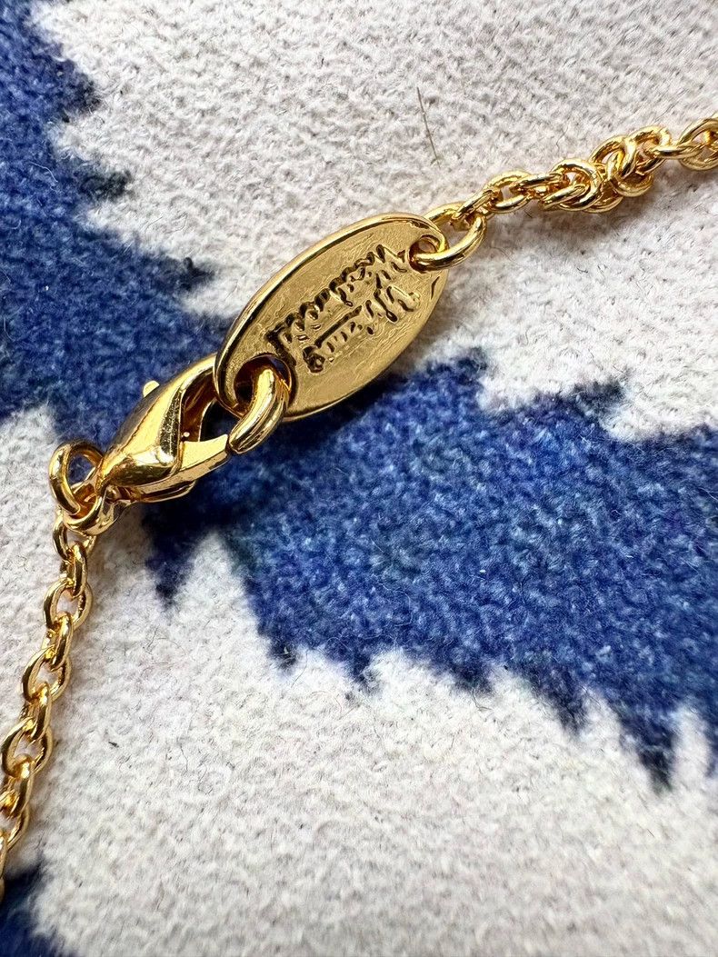 Vivienne Westwood Vivienne Westwood Blue enamel diamond Saturn Orb necklace Size ONE SIZE - 8 Thumbnail
