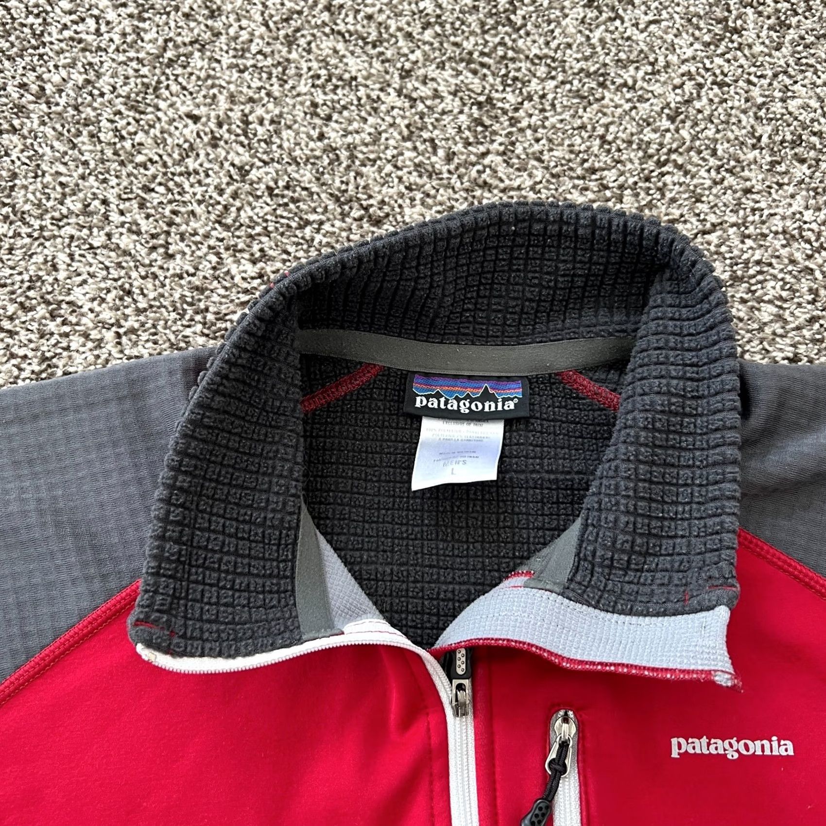 Patagonia Patagonia Pullover Wind Shield Cycle 24990 Red Men's Size Large Grid Fleece Shirt Size US L / EU 52-54 / 3 - 4 Thumbnail