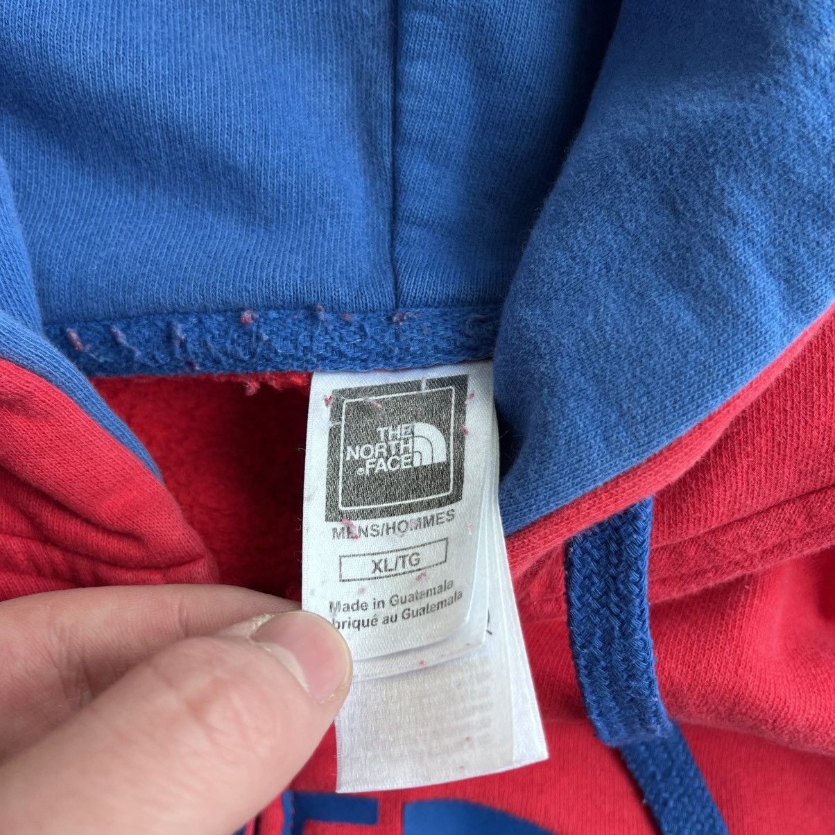 The North Face CRAZY Y2K The North Face Red and Blue Faded Hoodie Zip Up XL Size US XL / EU 56 / 4 - 5 Thumbnail