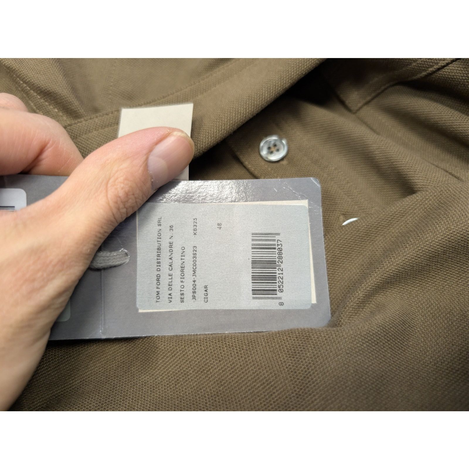 Tom Ford o1rshd1 Cut And Sewn Polo Shirt Knitted Polo Shirt in Cigar Size US M / EU 48-50 / 2 - 21 Thumbnail