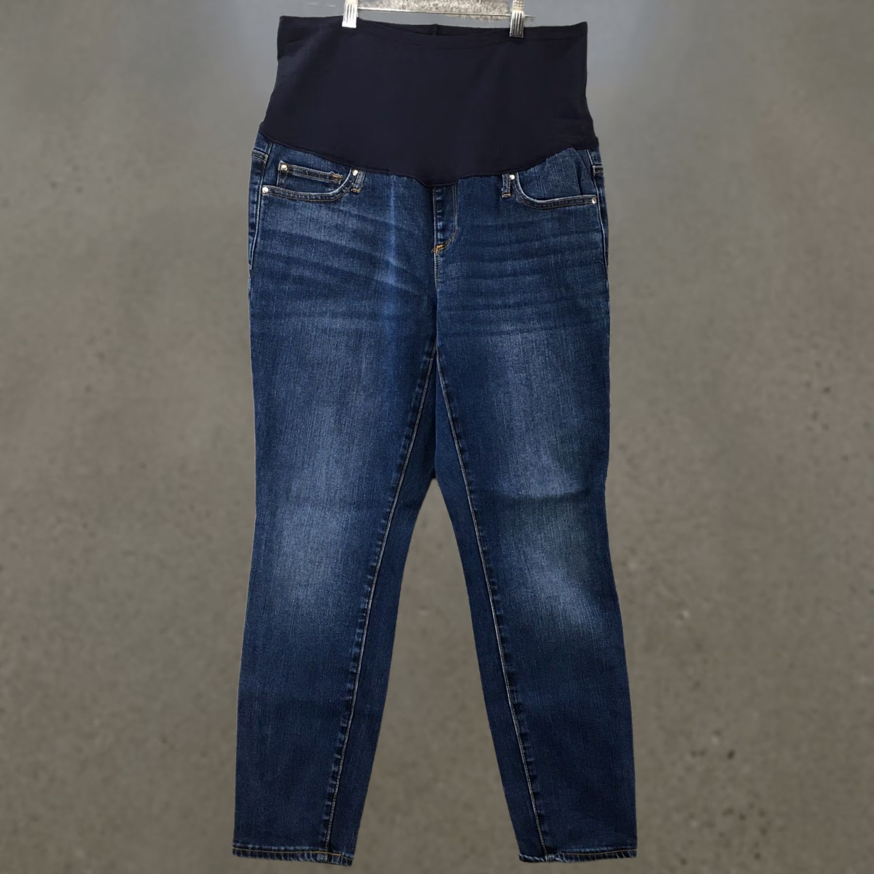 Gap Gap Maternity Jeans Womens 32 Blue Denim Mid Rise Over Bump Band Stretchable Jeans Size 24" / US 00 / IT 34 - 1 Thumbnail