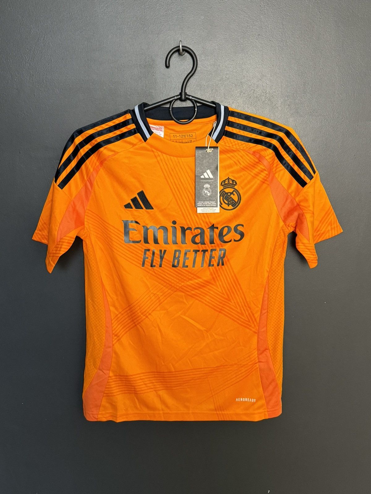 Adidas KIDS New Real Madrid 24/25 Away Bellingham Football Jersey Size US XS / EU 42 / 0 - 2 Thumbnail