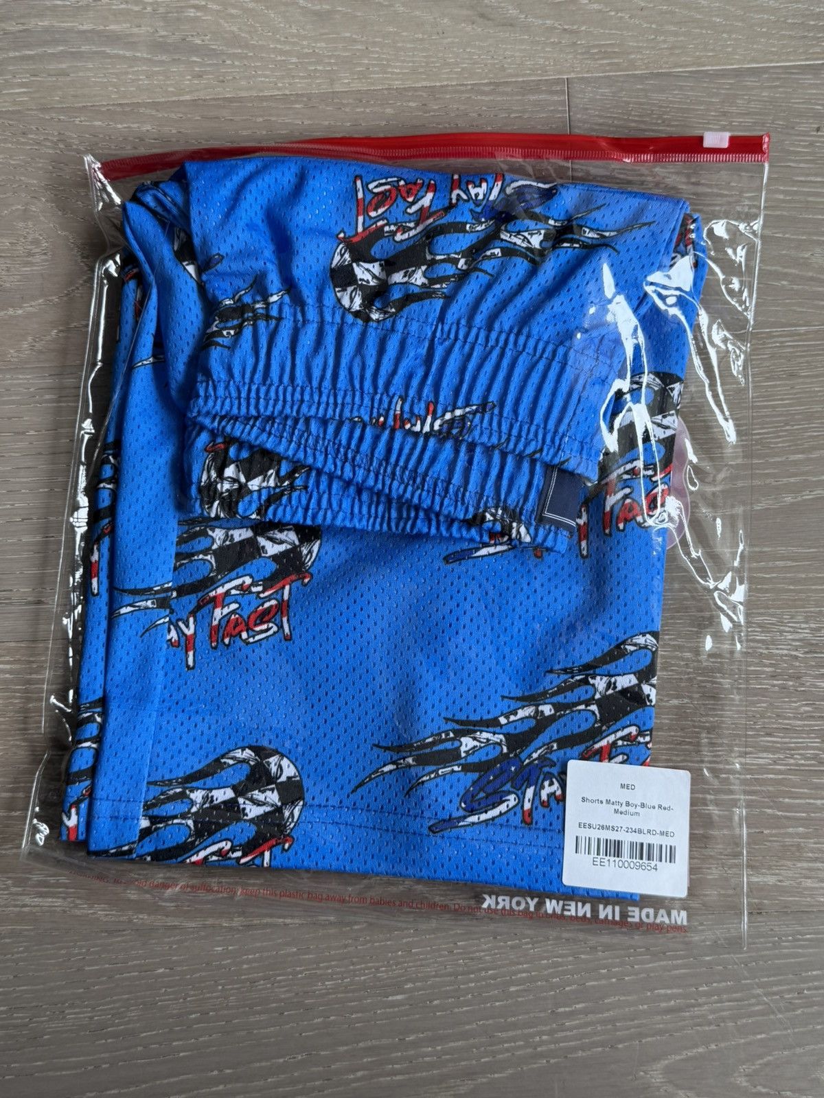 Matty Boy MEDIUM Eric Emanuel Matty Boy BLUE Mesh SHIPS ASAP BRAND NEW Size US 32 / EU 48 - 6 Thumbnail