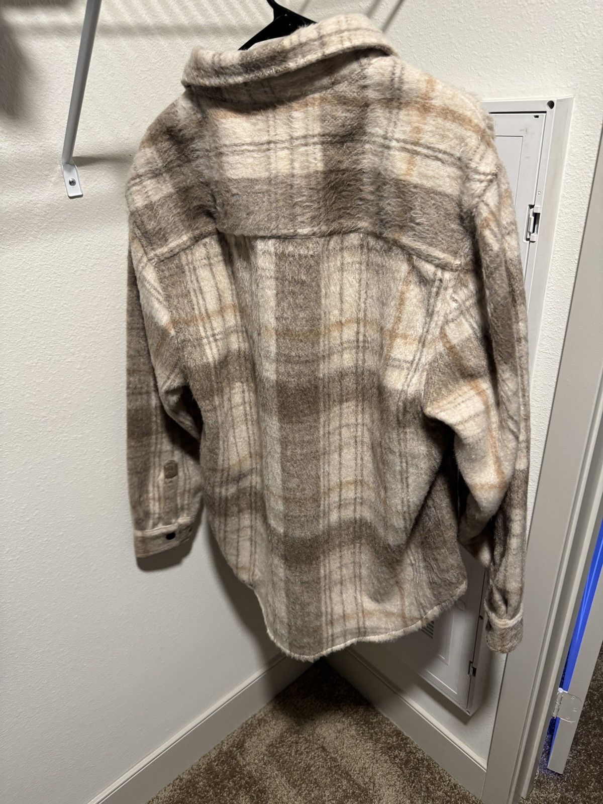 River Island River Island Button Flannel Jacket Size US L / EU 52-54 / 3 - 4 Thumbnail