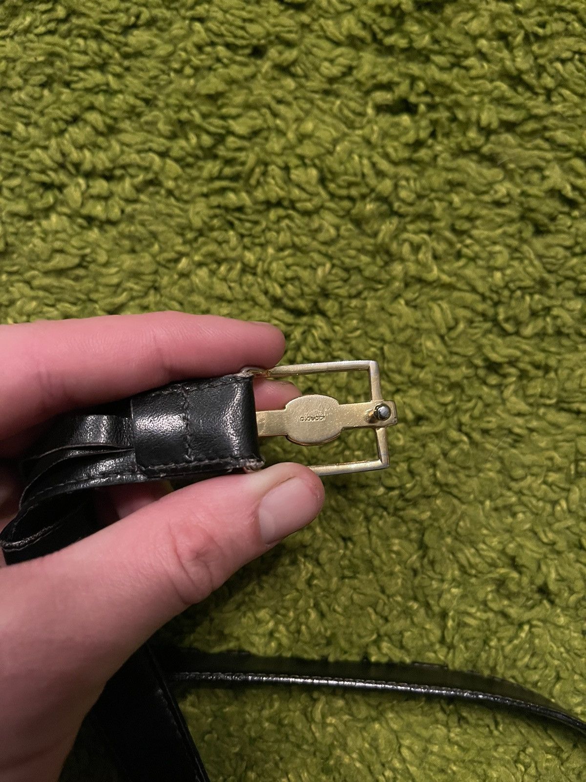 Gucci × Vintage Gucci 1990s archive vintage real leather GG belt Size ONE SIZE - 4 Thumbnail