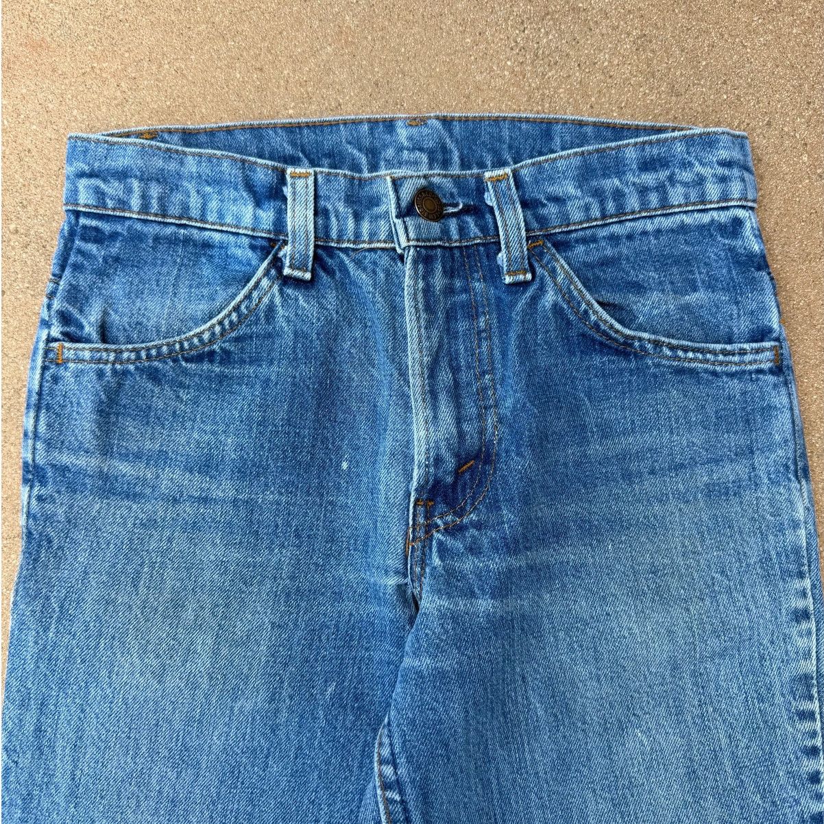 Levi's Vtg 80's Levi's 684 Orange Tab Bellbottom Flare Jeans 27x30 Size 27" / US 4 / IT 40 - 4 Thumbnail