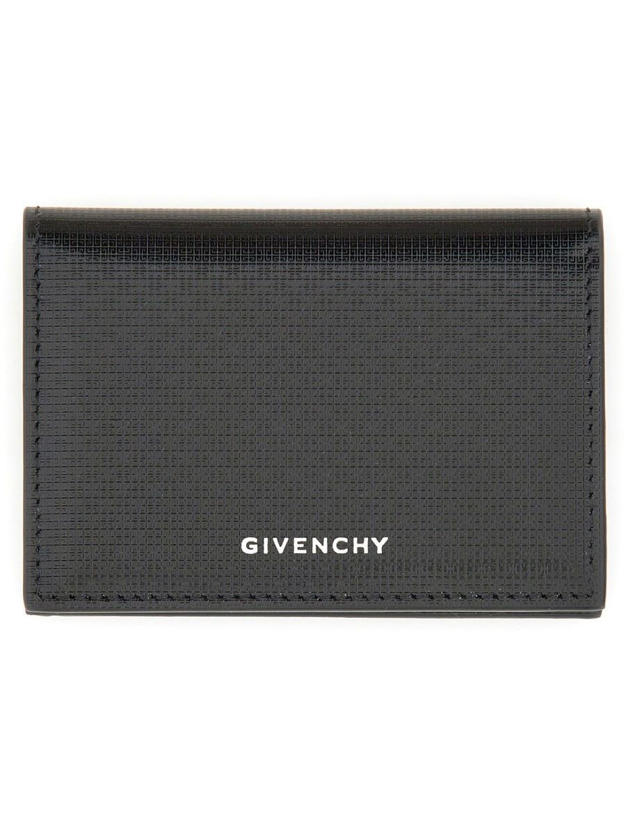 Givenchy o1srvl11e1224 Size: OS/Leather Card Holder in Black Size ONE SIZE - 1 Thumbnail