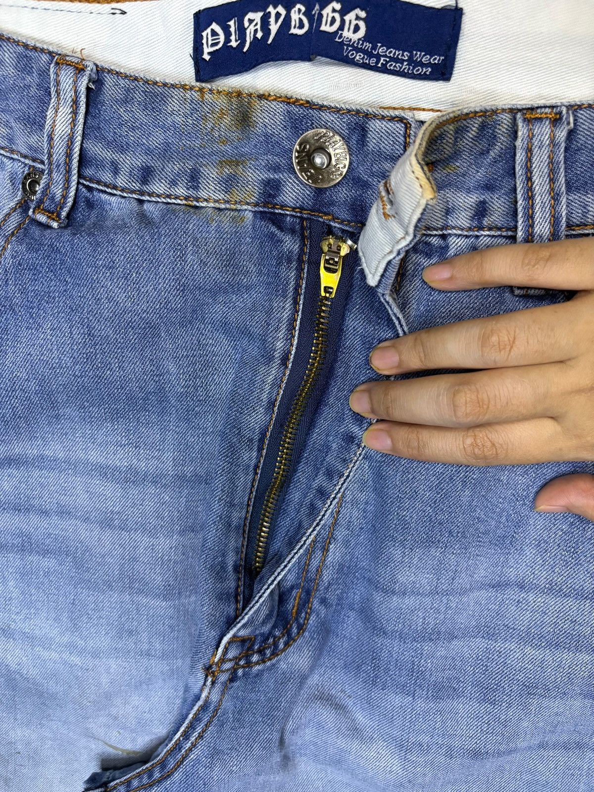 Japanese Brand Vintage Japanese Brand Mud Wash Loose Cargo Jeans Size US 32 / EU 48 - 3 Thumbnail