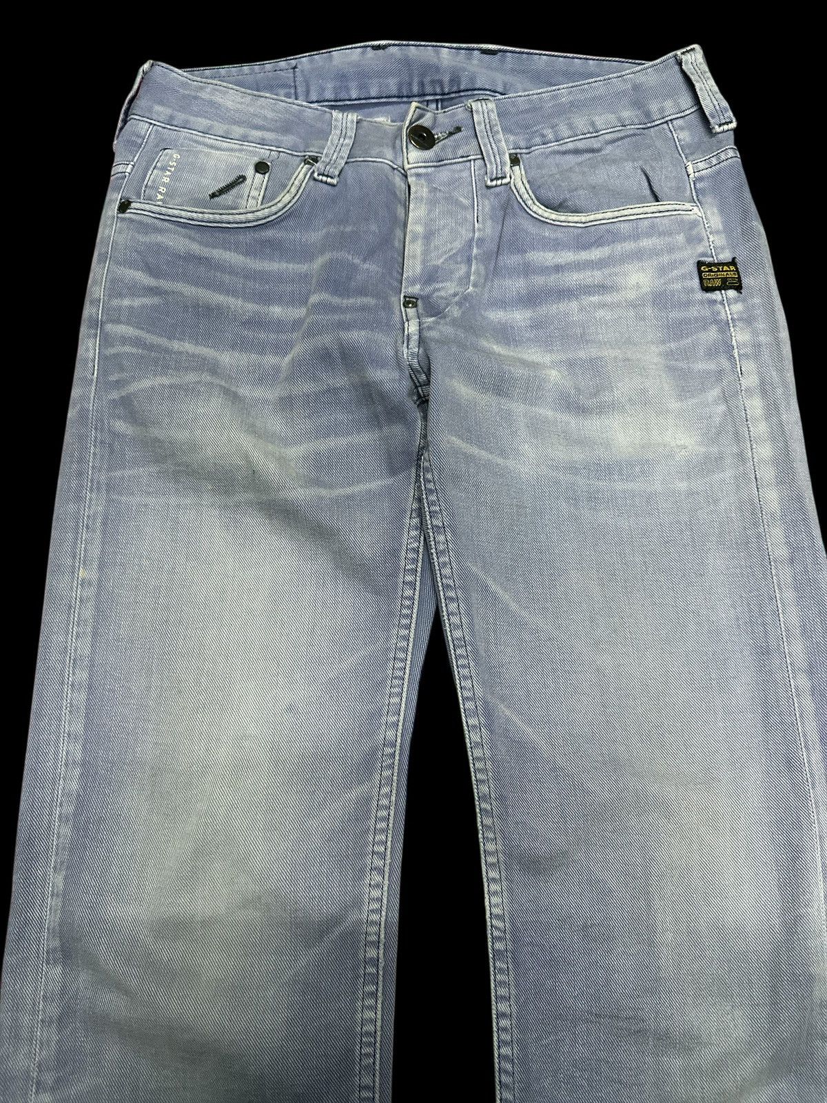 G-Star Vtg G Star Raw Blue Wash Faded 💥 Size US 32 / EU 48 - 6 Thumbnail