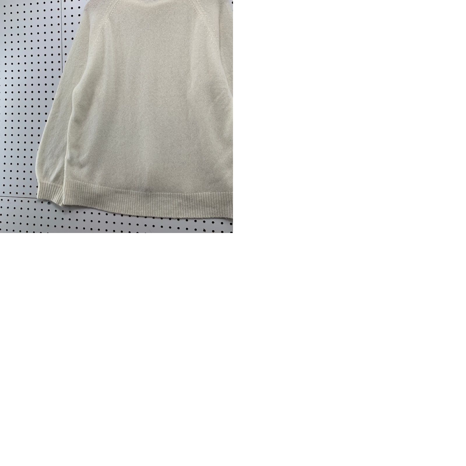 Peter Millar Peter Millar Sweater Womens XL Cream Merino Wool Cashmere Blend Mock Neck Raglan Size XL / US 12-14 / IT 48-50 - 9 Thumbnail
