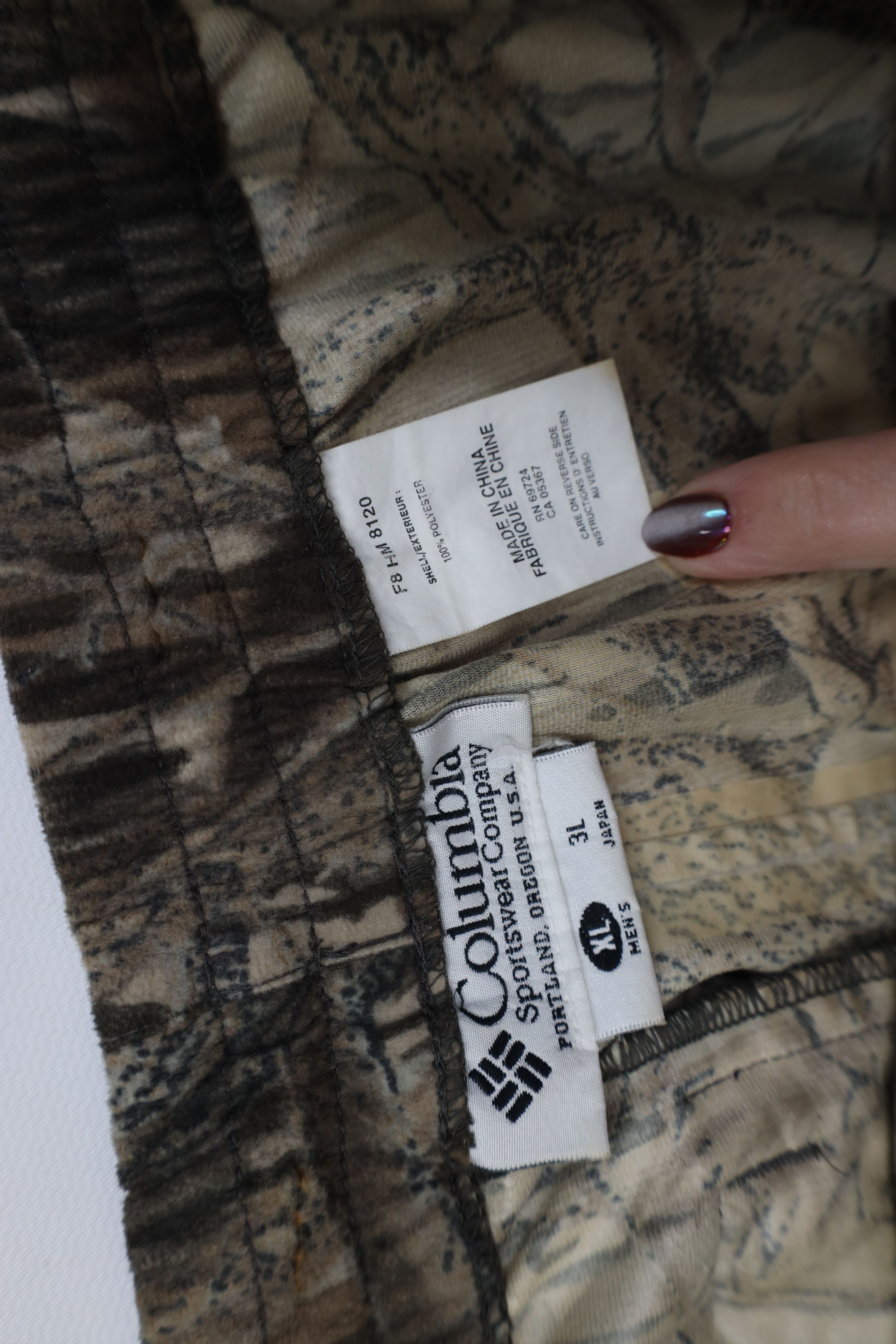 Columbia Vintage 90s Columbia Mossy Oak Chamois Cloth Wide Leg Pants Size US 38 / EU 54 - 8 Thumbnail