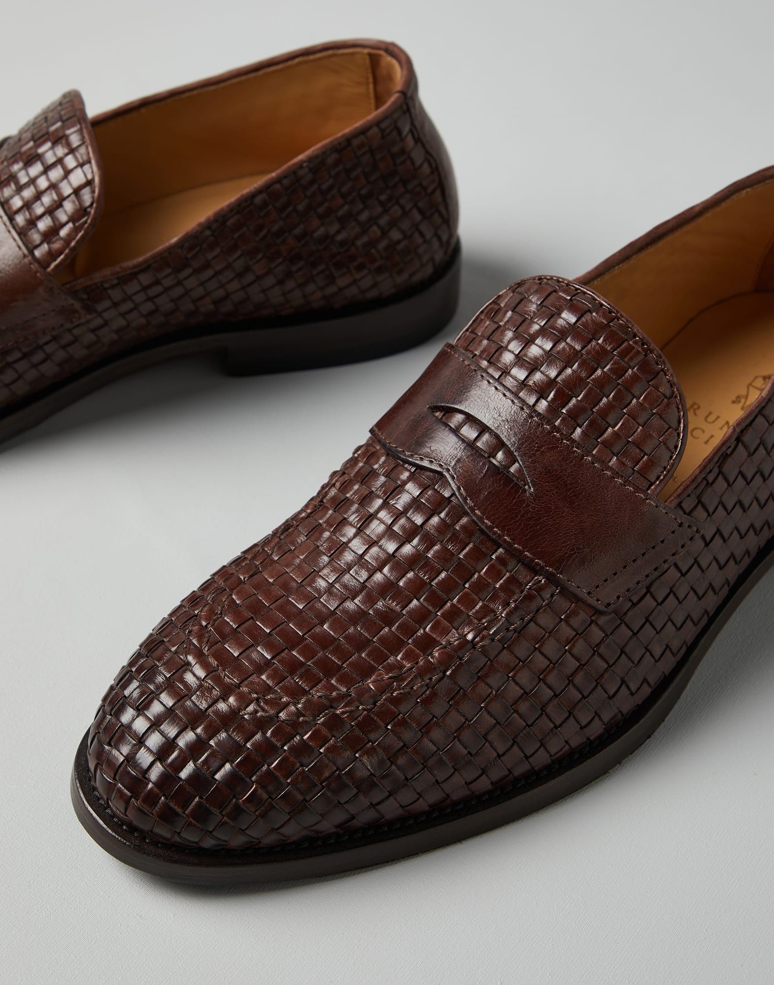 Brunello Cucinelli o1w1db10125 Loafers in Brown Size US 8 / EU 41 - 4 Thumbnail