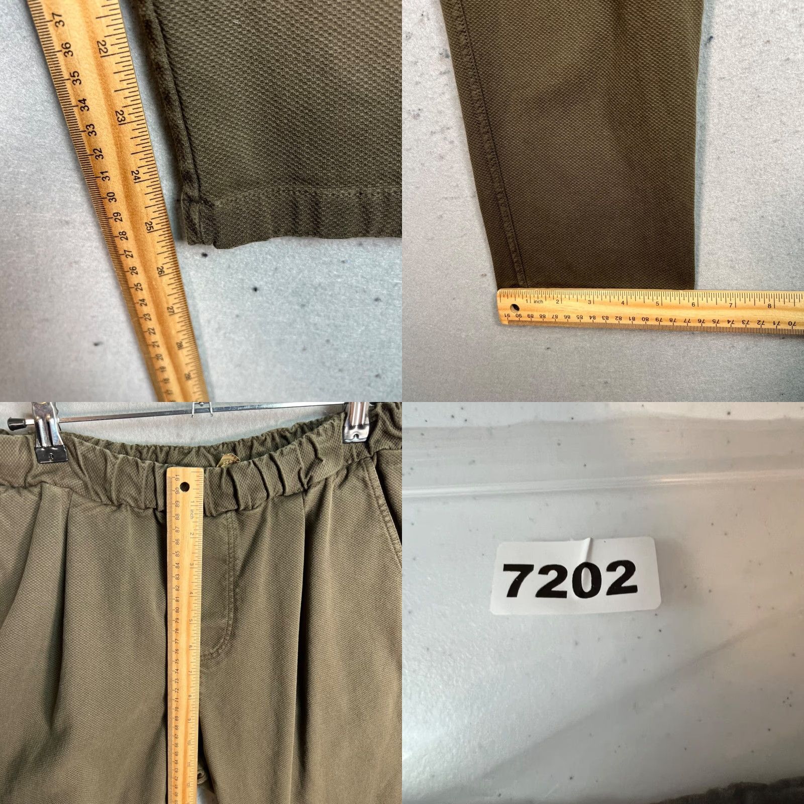 Olive VINTAGE The Kingless Olive Green Jogger Pants Women's Small Cotton Tapered Casual Pants Size 28" / US 6 / IT 42 - 8 Thumbnail
