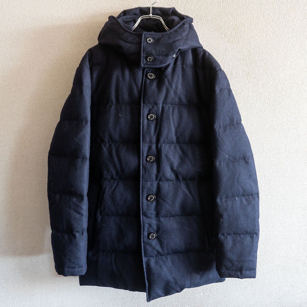 Vintage MACKINTOSH LONDON Wool Down Jacket Blue Size 40 Size US XXS / EU 40 - 1 Thumbnail