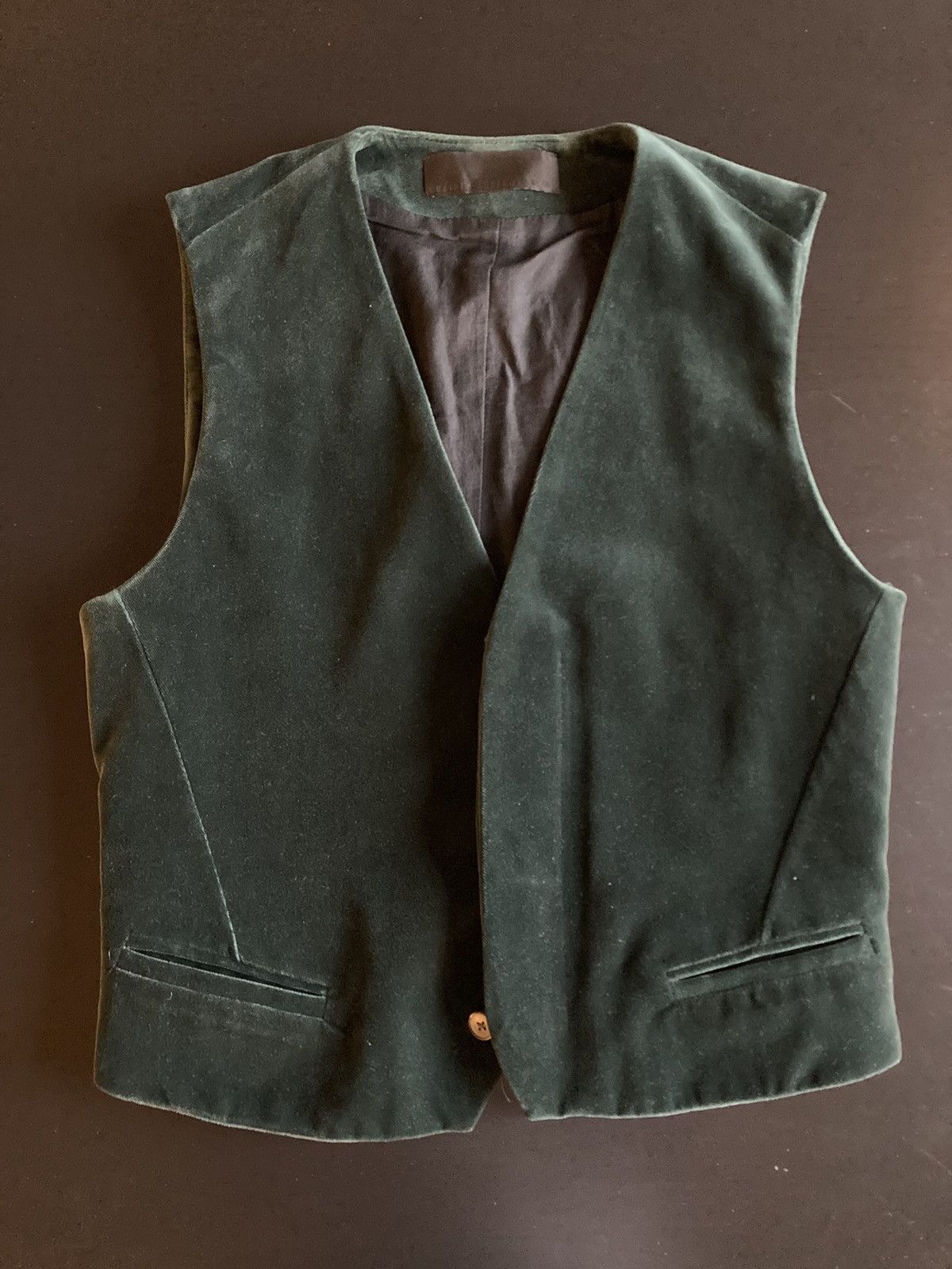 Haider Ackermann FW18 Green Velvet Vest 48 Size 38R - 1 Thumbnail
