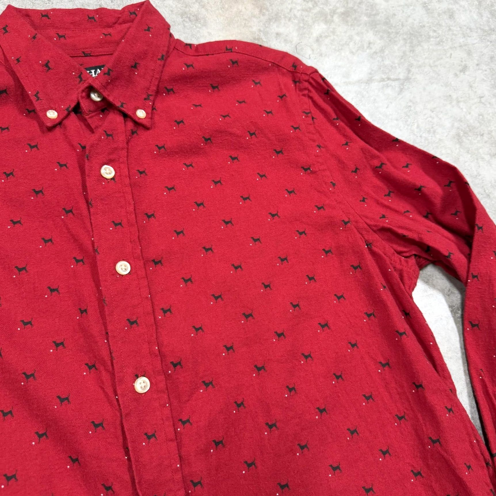 Chaps Chaps Shirt Mens M Red Dog Print Flannel Button-Down Long Sleeve Casual Size US M / EU 48-50 / 2 - 2 Thumbnail