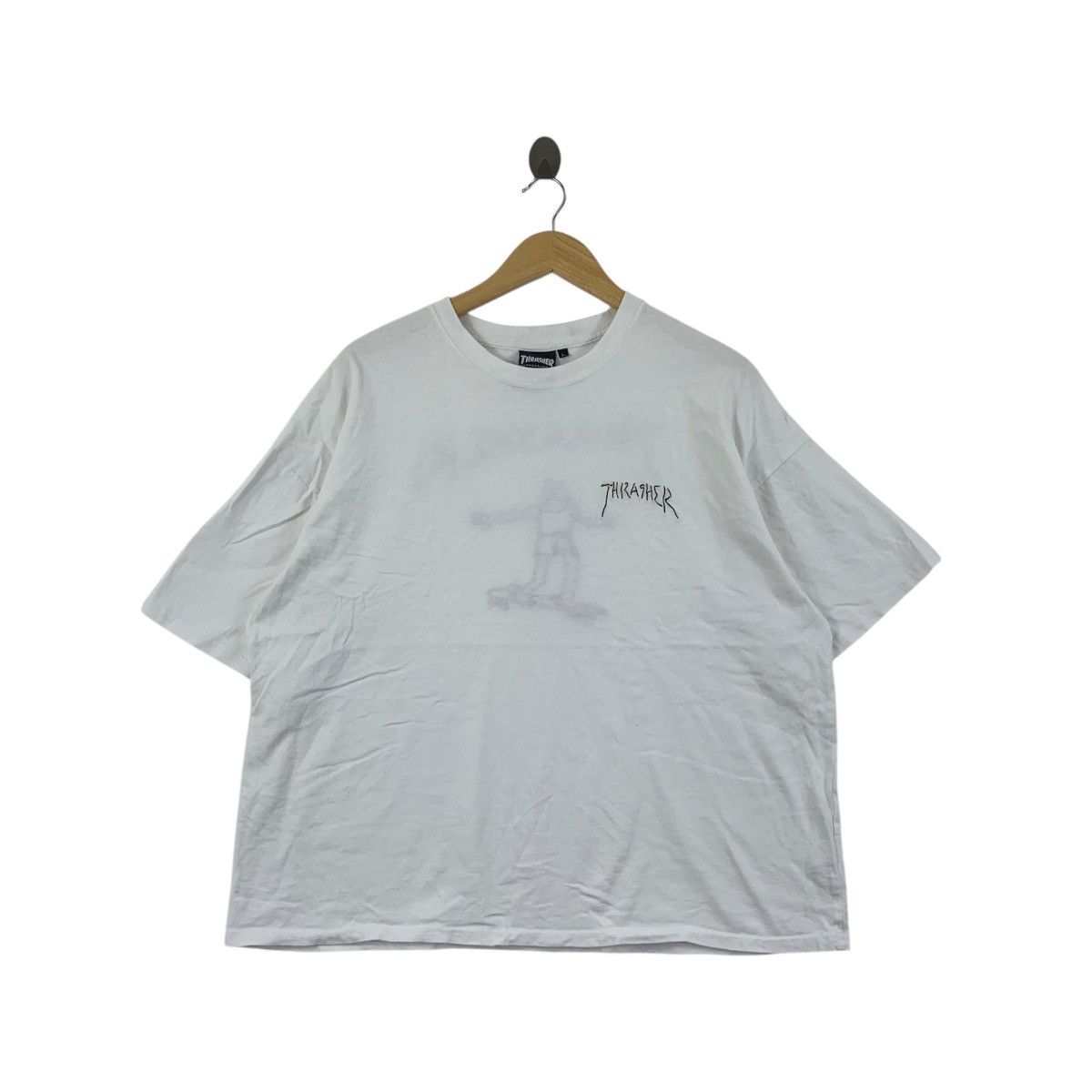 Thrasher THRASHER MAGAZINE SKATEBOARD Cropped Top Tee Shirt Top Size L / US 10 / IT 46 - 1 Thumbnail