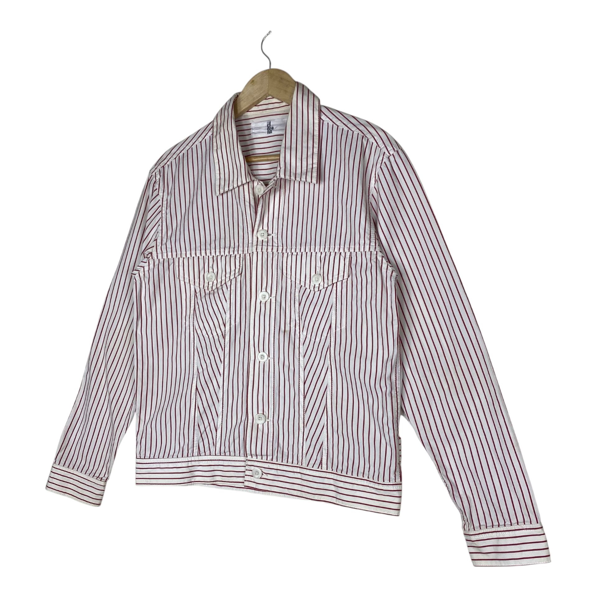 Denime 💥DENIME JAPAN TRUCKER WORKER STRIPPED JACKET Size US M / EU 48-50 / 2 - 2 Thumbnail