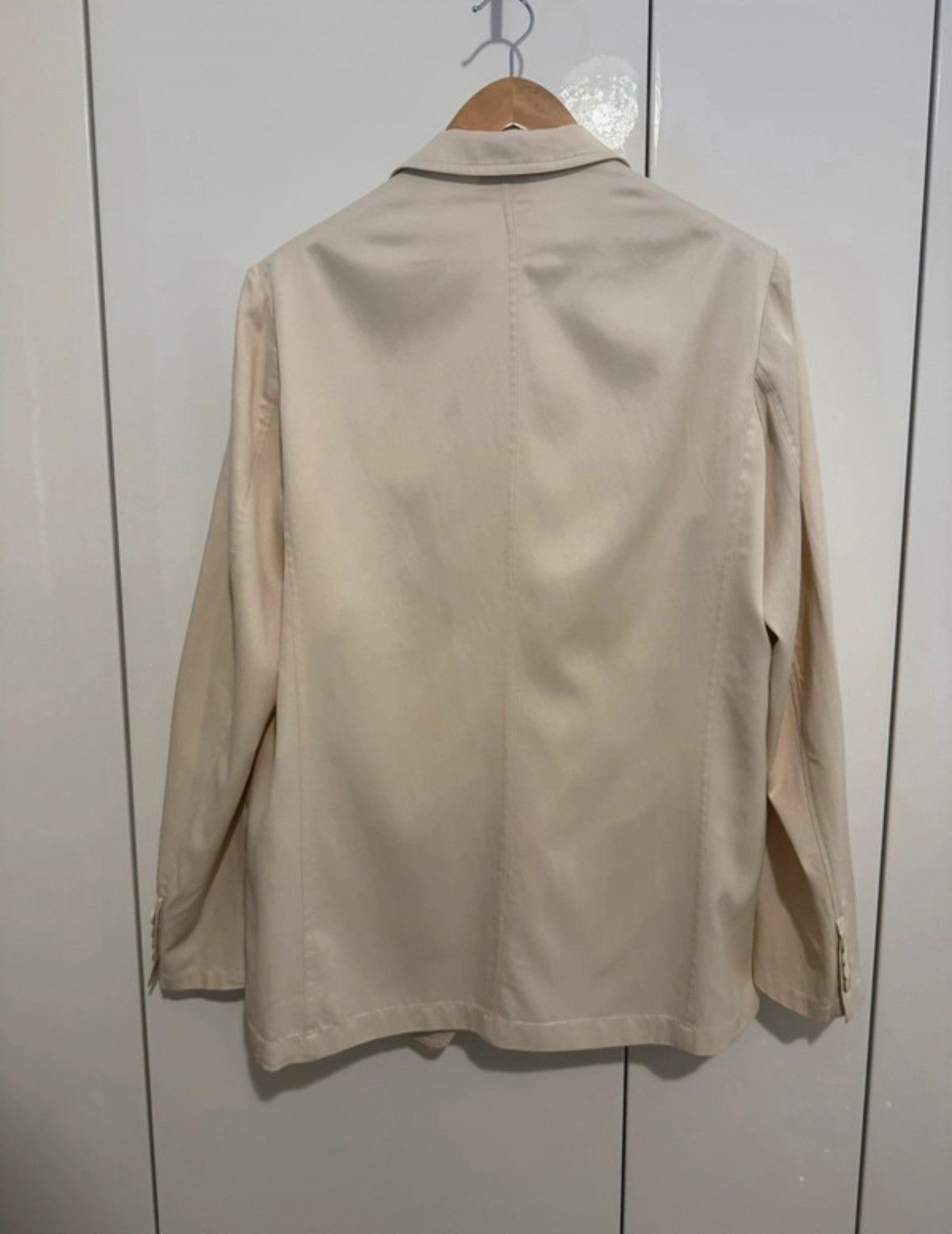 Dries Van Noten Dries Van Noten Cream Light Blazer Size US L / EU 52-54 / 3 - 6 Thumbnail