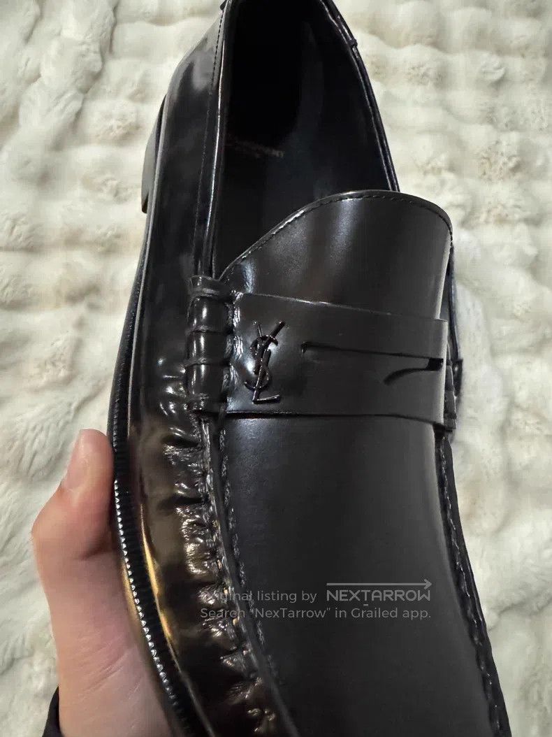Saint Laurent Paris Saint Laurent Paris Logo Loafers Size US 9 / EU 42 - 2 Thumbnail