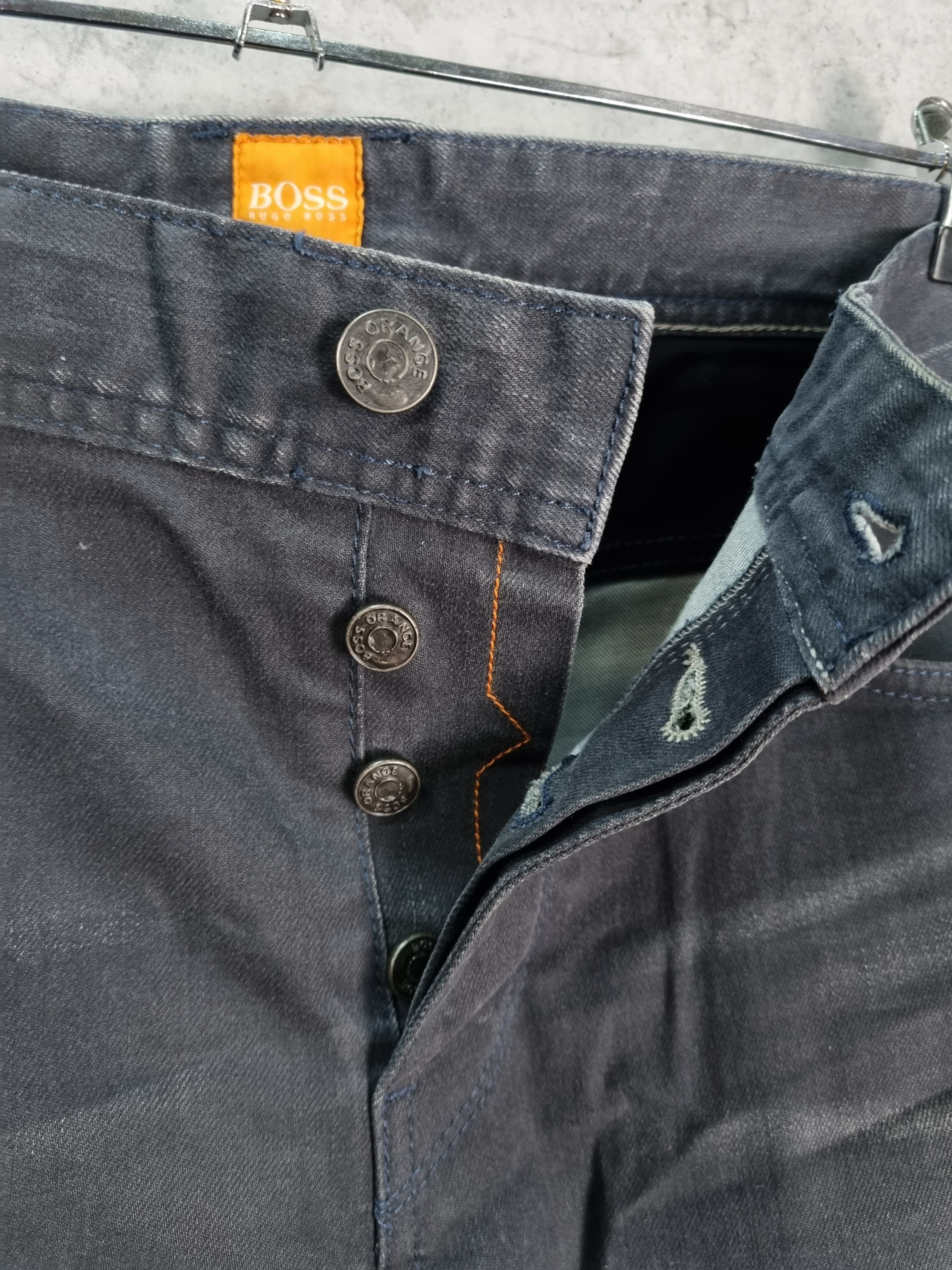 Hugo Boss Waxed Boss Orange 63 Denim Slim Fit Jeans Size US 36 / EU 52 - 17 Thumbnail