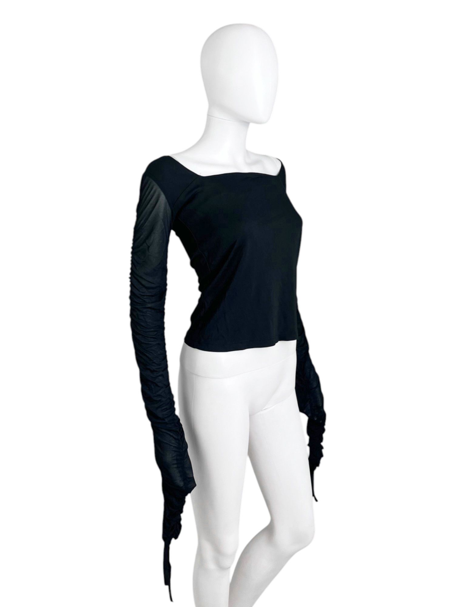 Gianfranco Ferre 2000's Black Laced Top Size S / US 4 / IT 40 - 2 Thumbnail