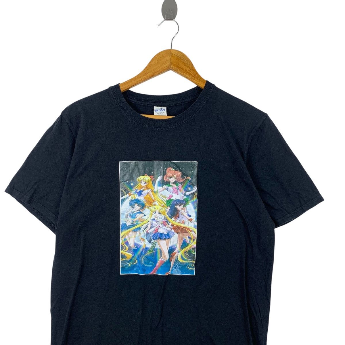 Vintage SAILOR MOON ANIME Pretty Guardian Comrades Tee Shirt Manga Size M / US 6-8 / IT 42-44 - 2 Thumbnail