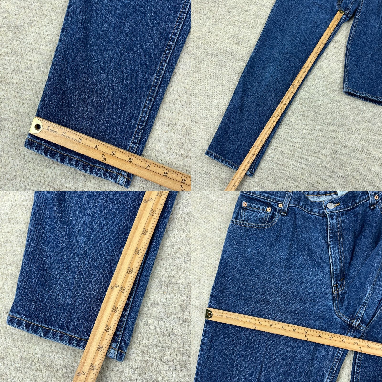 Levi's VINTAGE Levi's 550 Jeans Women 16 Relaxed Fit Tapered 33x30 Blue 90s USA Mens? Womens Size 38" / US 16 / IT 52 - 8 Thumbnail