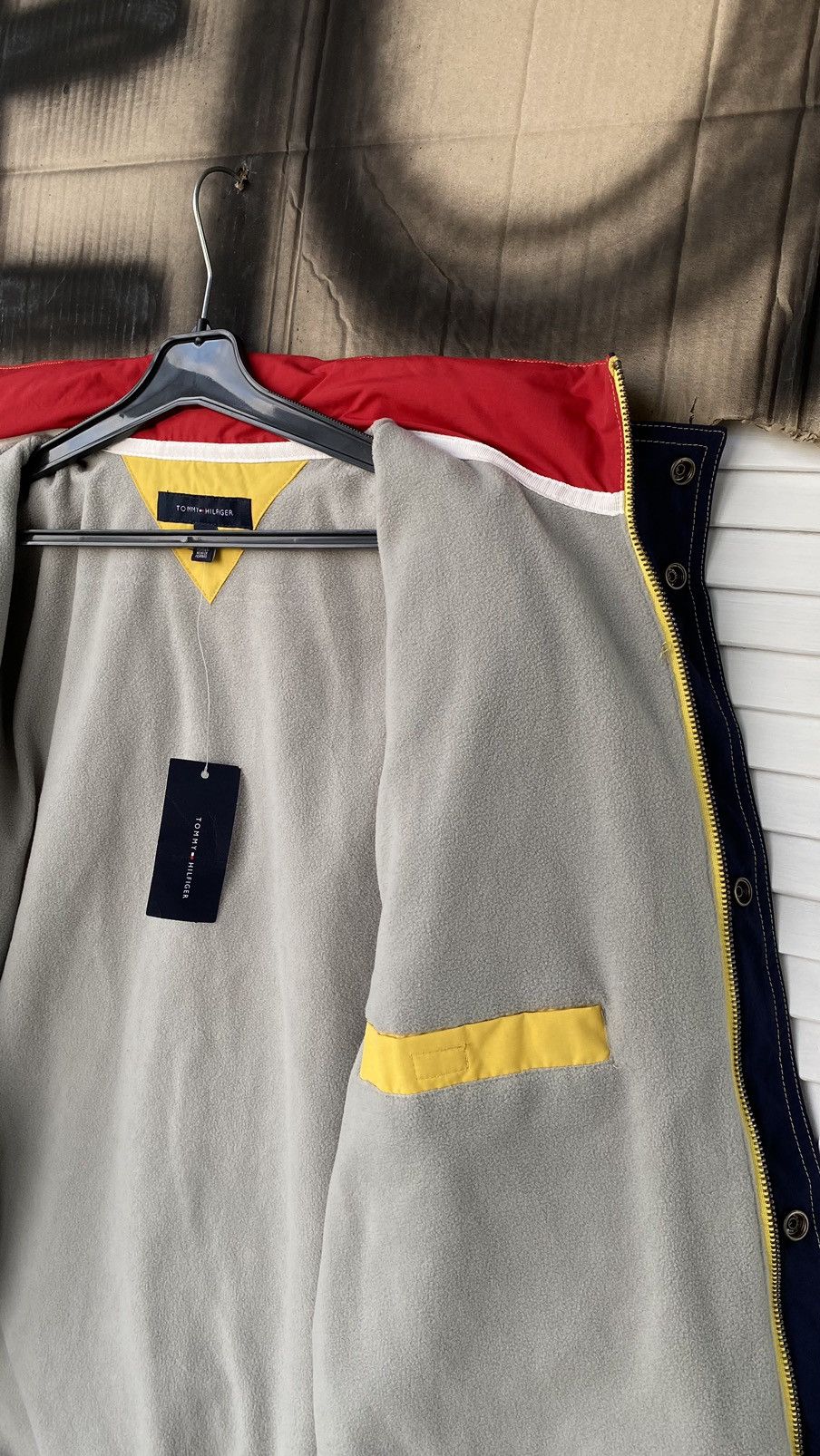 Tommy Hilfiger × Vintage Vintage Tommy Hilfiger Outdoor Waterproof Fleece Jacket Size US S / EU 44-46 / 1 - 12 Thumbnail