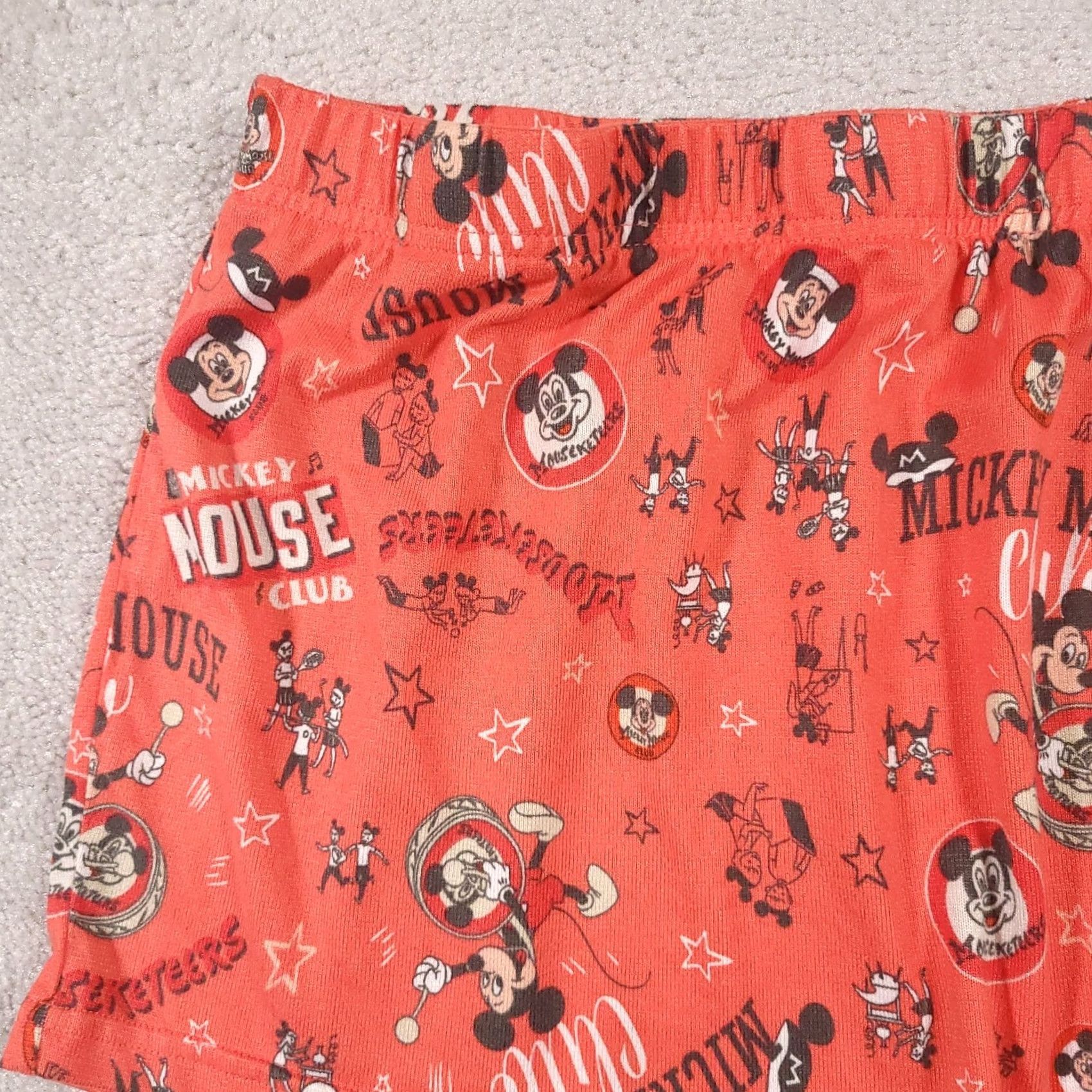 Disney Disney 100 Sleep Shorts Womens 3XL Red Mickey Soft Pull On Pajama Disney Tummy Mickey & Friends Goofy Minnie Pattern Retro Disney Theme Size 40" / US 18 - 4 Thumbnail