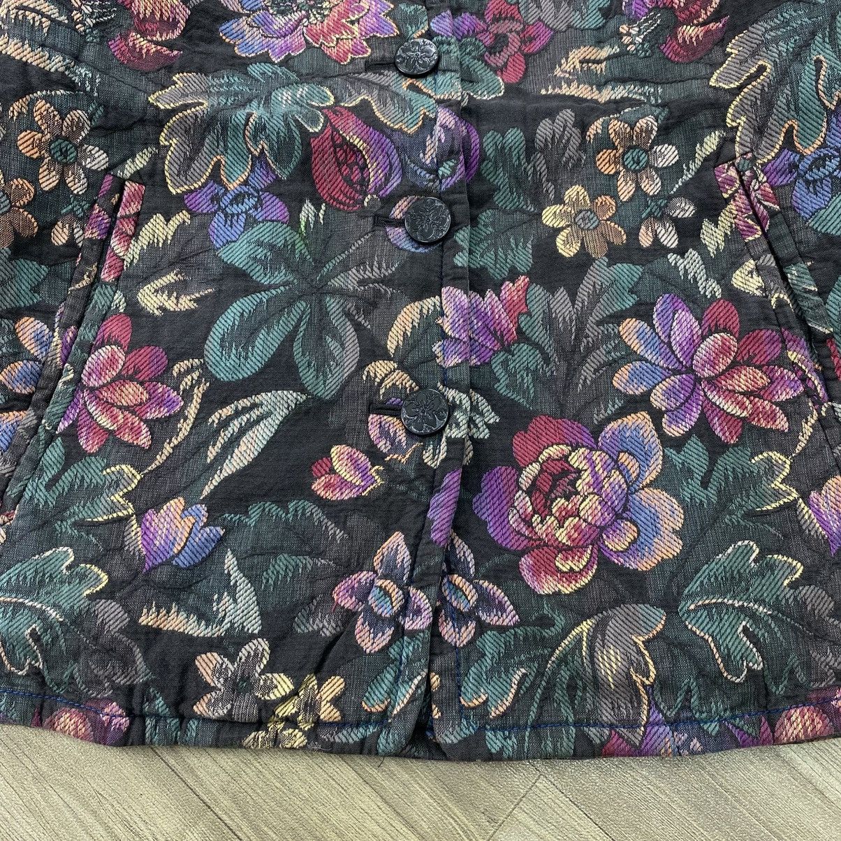 Yves Saint Laurent 1980s Vintage Yves Saint Lauren Florals YSL Boutique Blazers Size M / US 6-8 / IT 42-44 - 10 Thumbnail